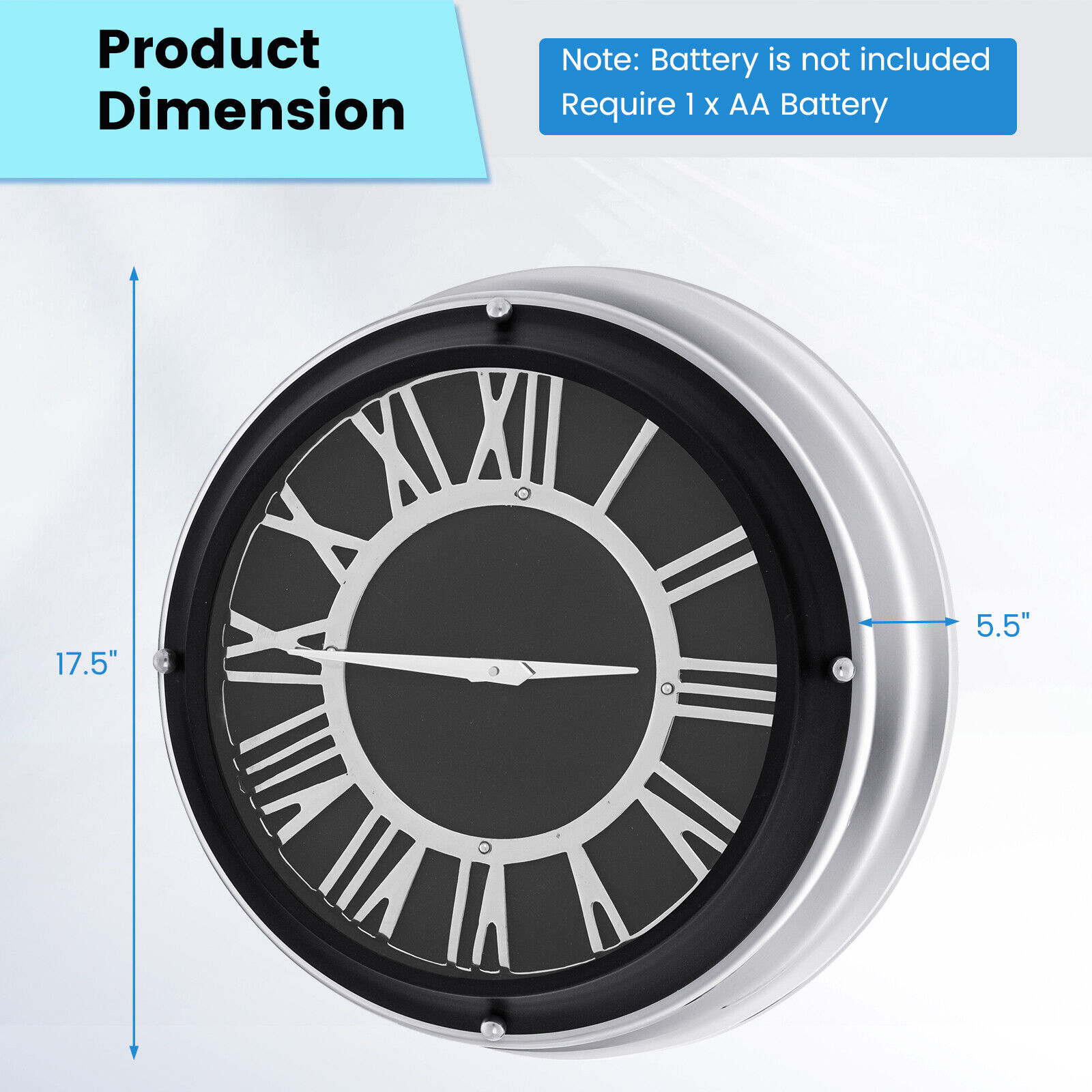 Slickblue D-CO-L-98201SE Indoor-Outdoor-Clocks - View #7