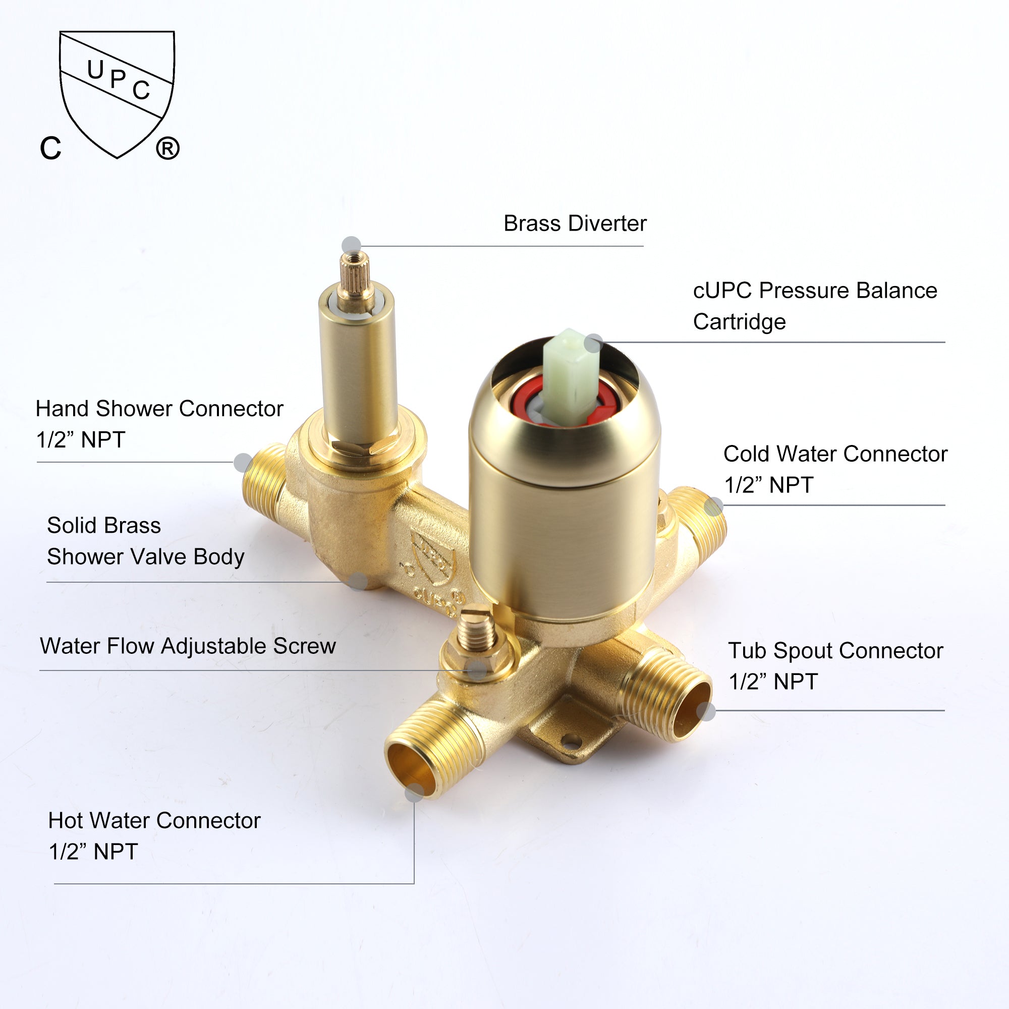Boyel Living SMD-88020BG Roman-Tub-Faucets - View #7