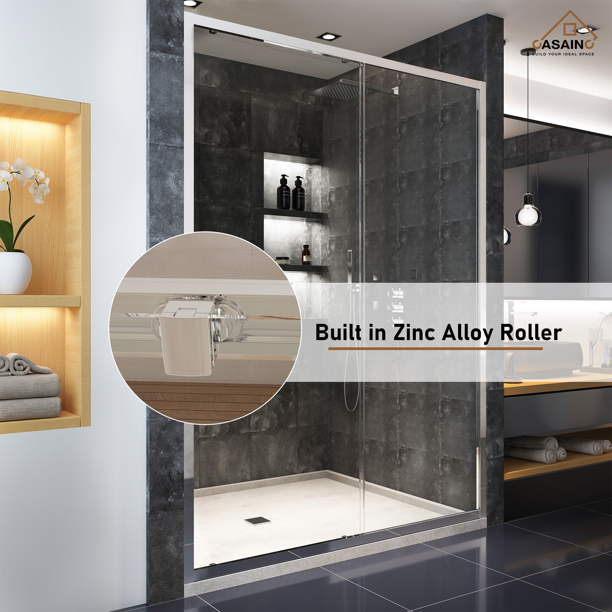 CASAINC SL-TL-C80 Shower-Doors - View #5