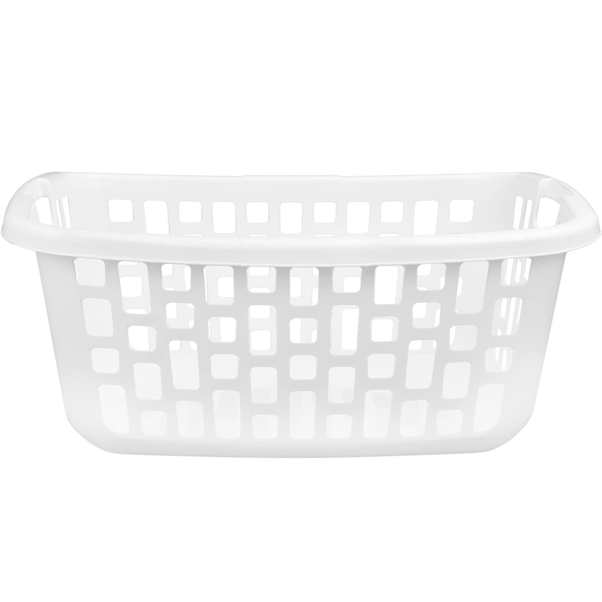 Style Selections 1.25-Bushel Plastic Laundry Basket in the Laundry Hampers  & Baskets department at
