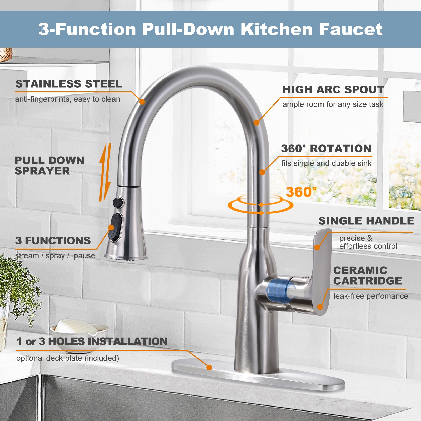 WOWOW 2310201-LW Kitchen-Faucets - View #4