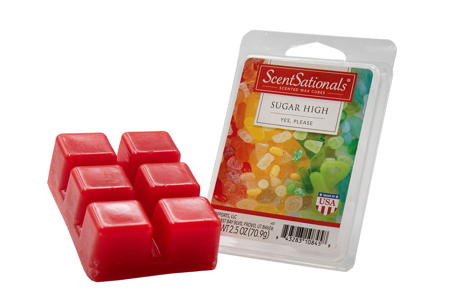 ScentSationals Sweet Pea 2.5 Oz Scented Fragrant Wax Melts- 4 Pack