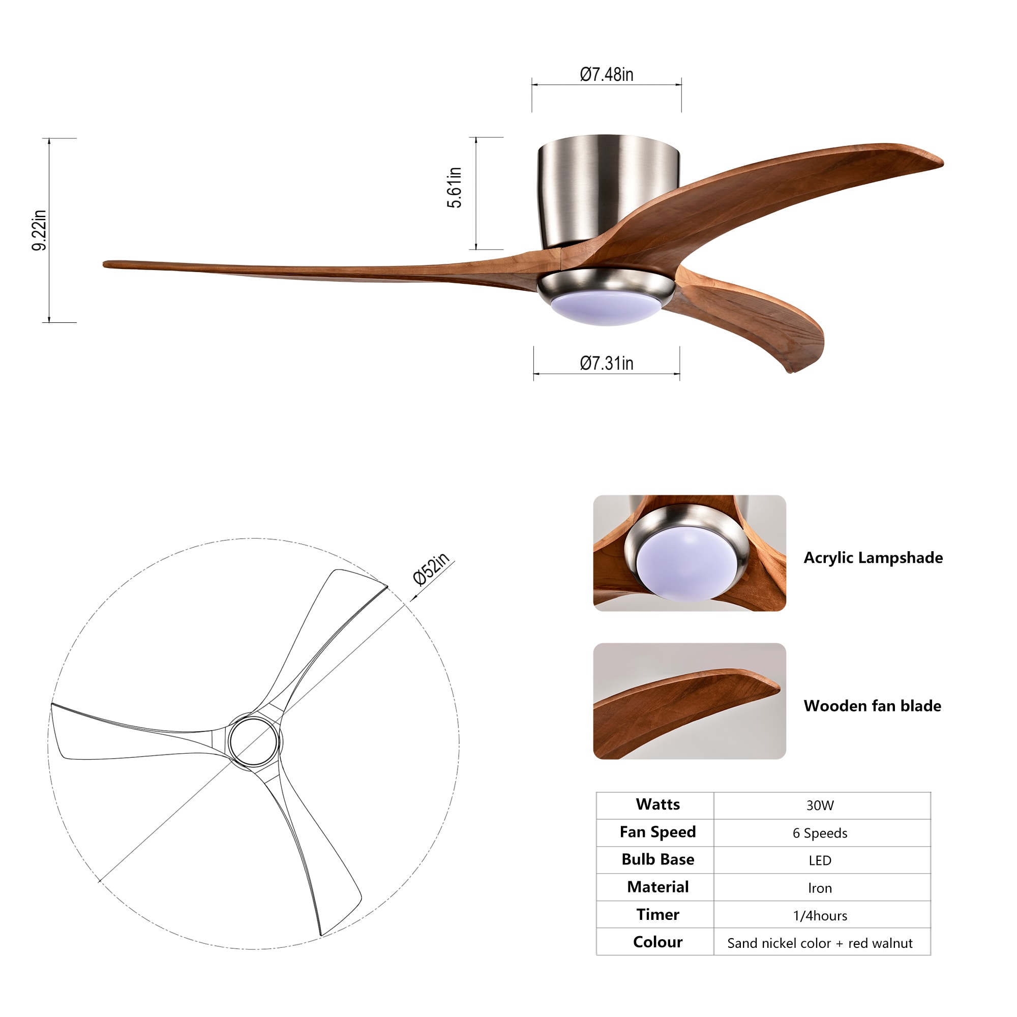 EXTRAUP YHLW2186137438 Ceiling-Fans - View #3