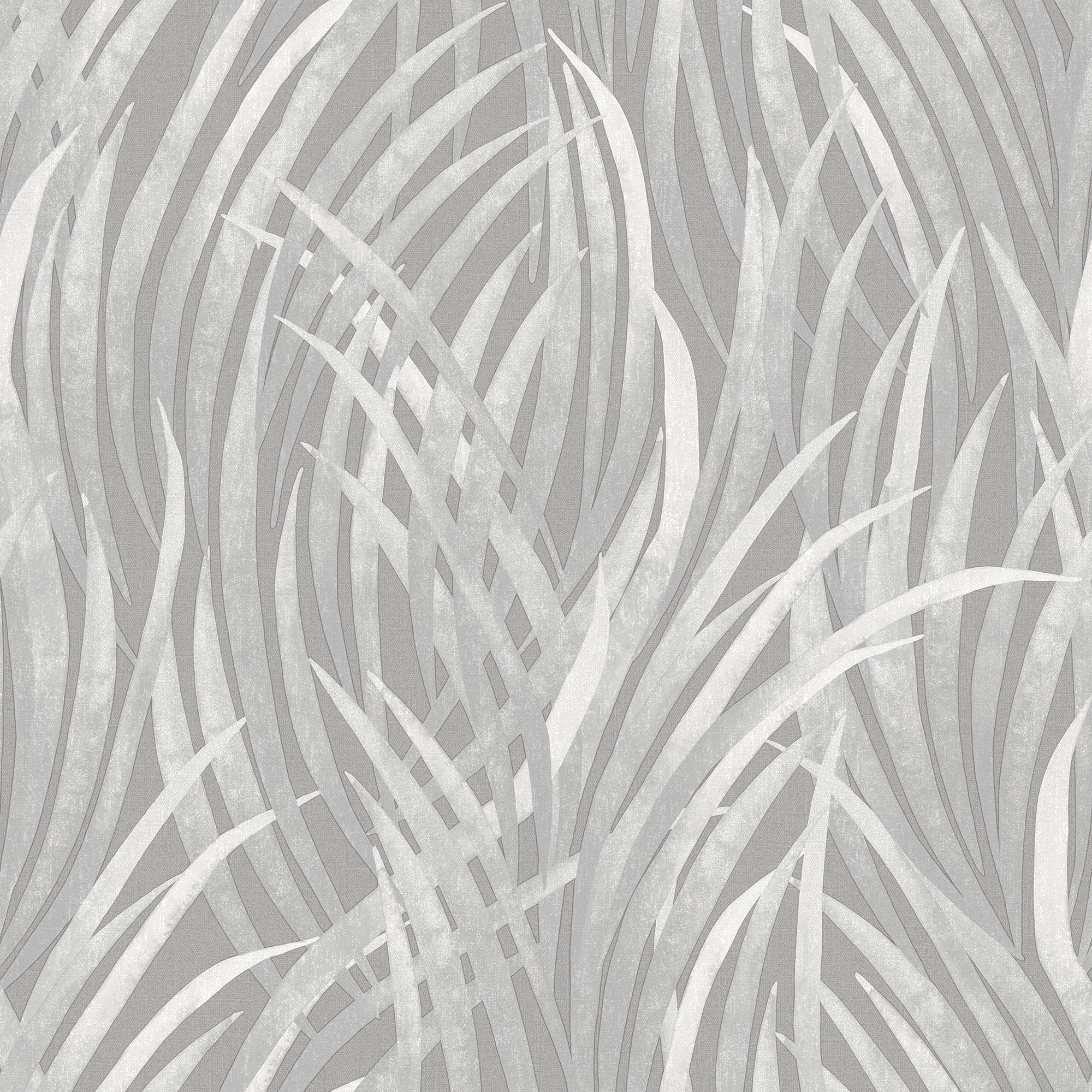 Veer Decor Adelia Tall Grass Grey Wallpaper Sample
