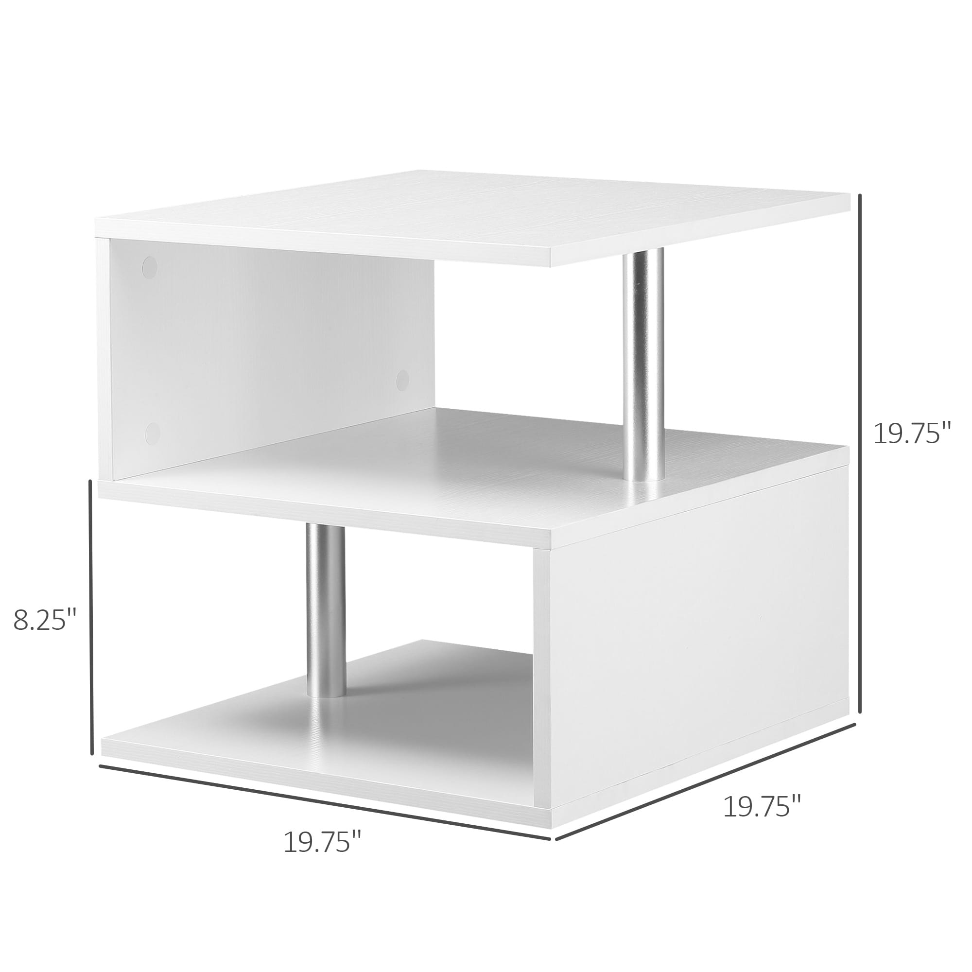 HomCom 833-137WT End-Tables - View #3