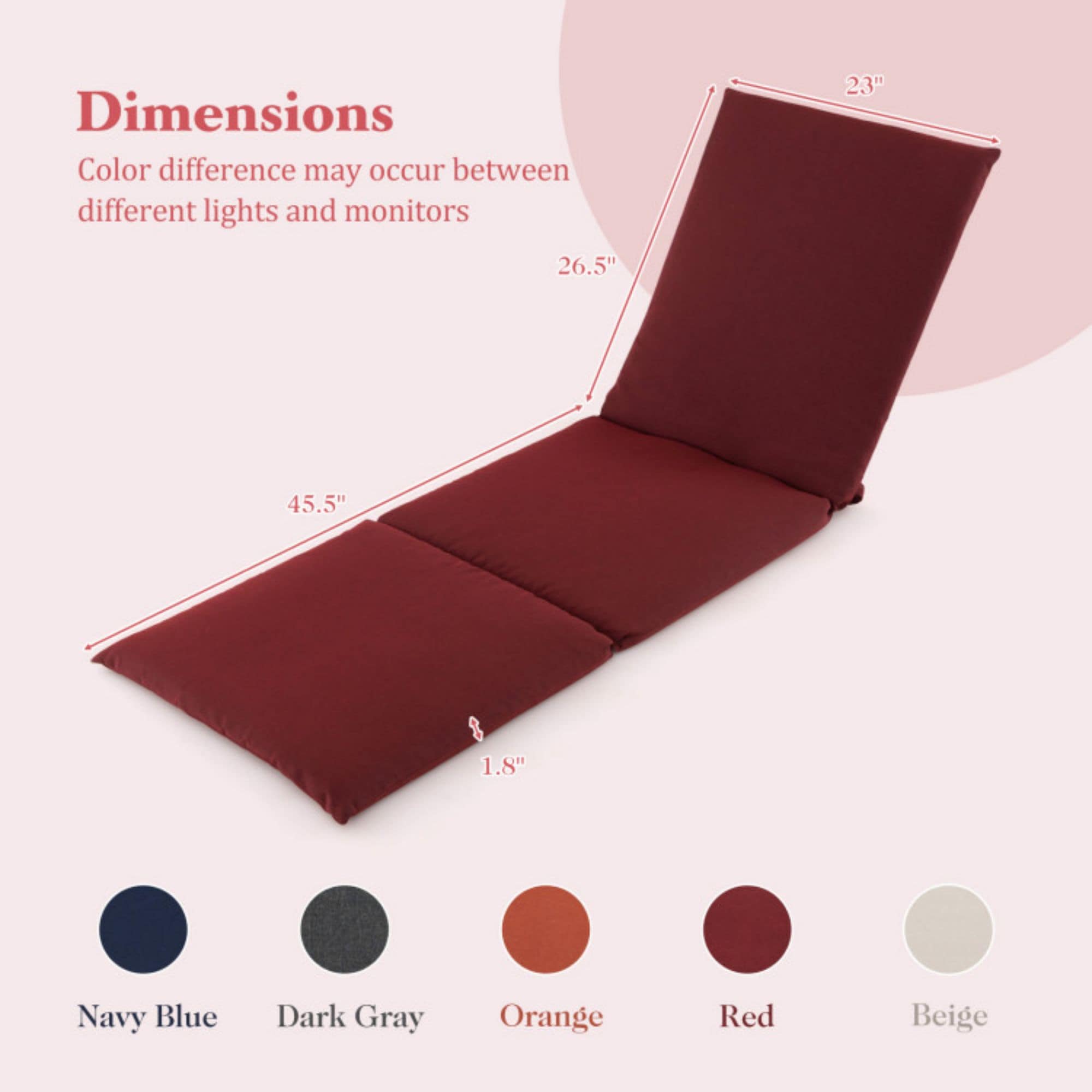LIVIZA TDZ11525RE-1 Patio-Furniture-Cushions - View #6
