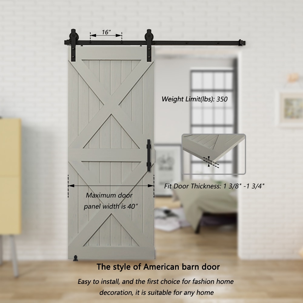 Clihome X0029FONPN-LTC Barn-Door-Roller-Kits - View #4