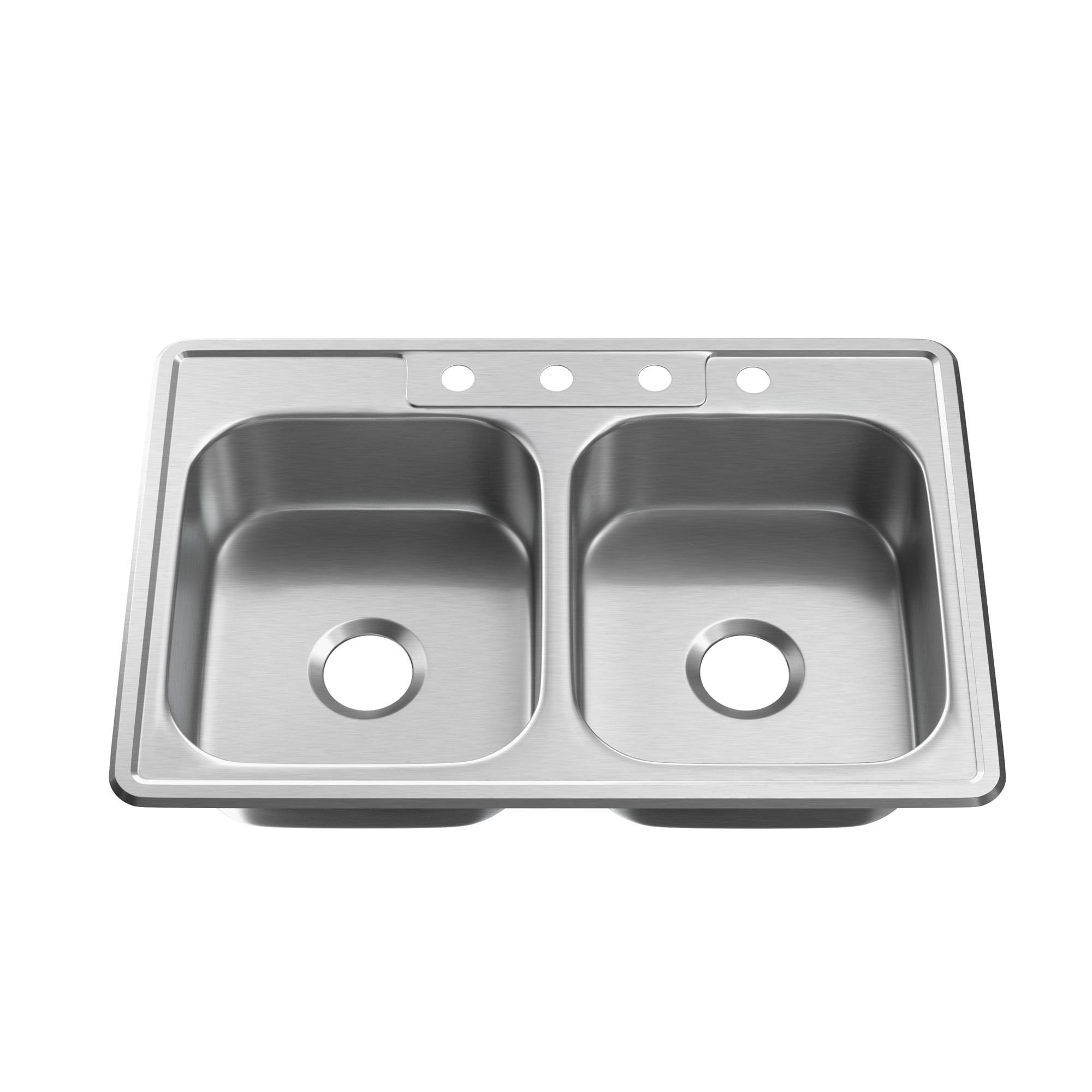 PROFLO PFSR332284A Drop-in 33-Inches x 22-Inches Stainless steel Double equal bowl 20 -Gauge Kitchen Sink