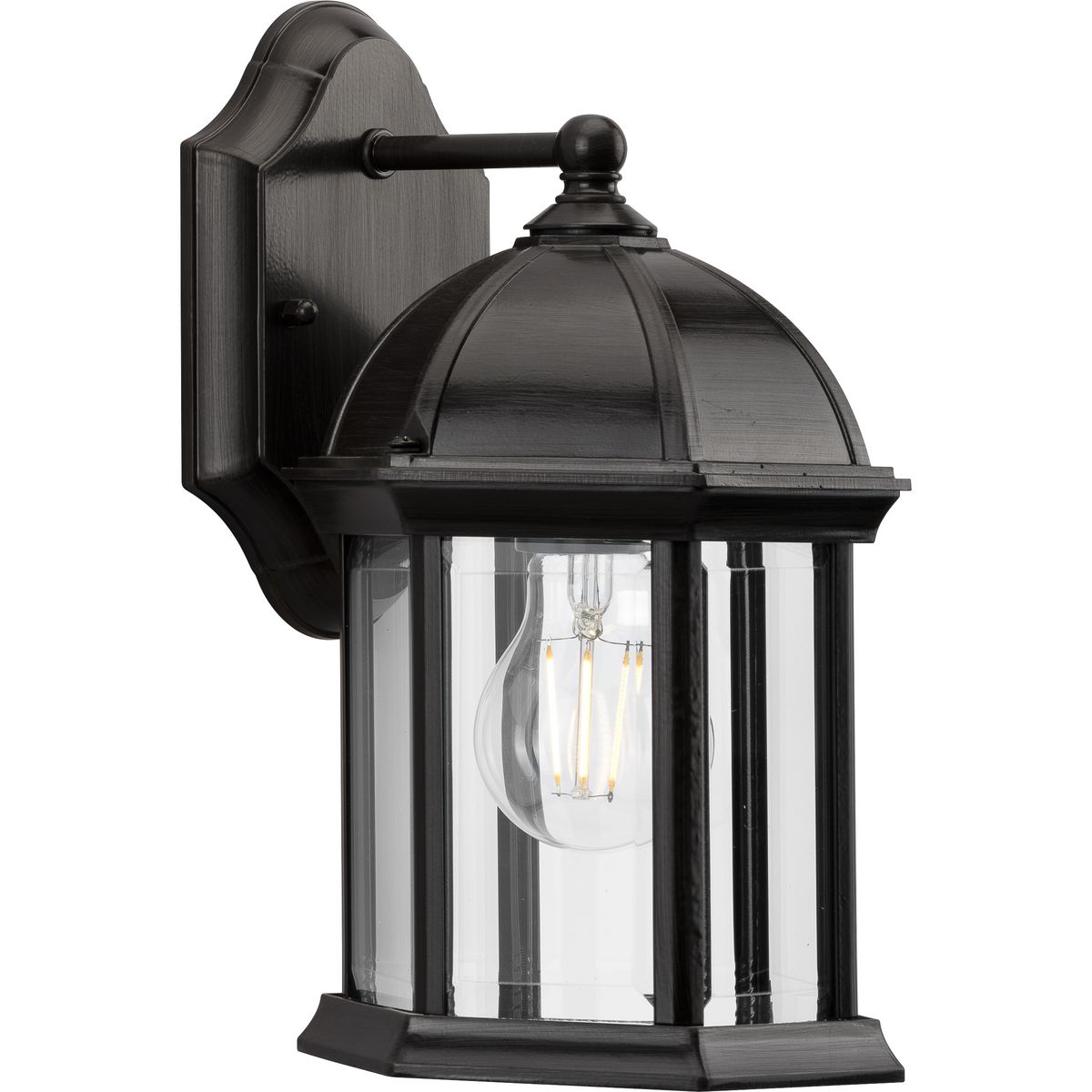 Progress Lighting P560321-020 Dillard 1 -Light 11.37-in H Antique Bronze Hardwired Outdoor Wall Light