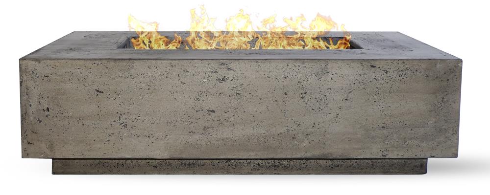 Natco 38-in W 65000-BTU Pewter-pantina Concrete Propane Gas Fire Pit Table  in the Gas Fire Pits department at Lowes.com