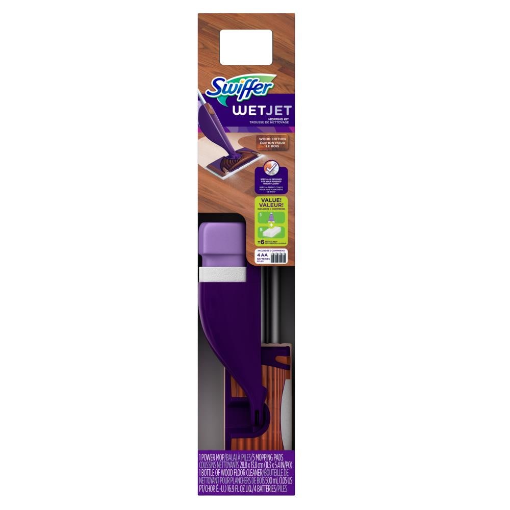 Swiffer WetJet Starter Kit Double Nozzle 16.9-fl oz Spray Mop in