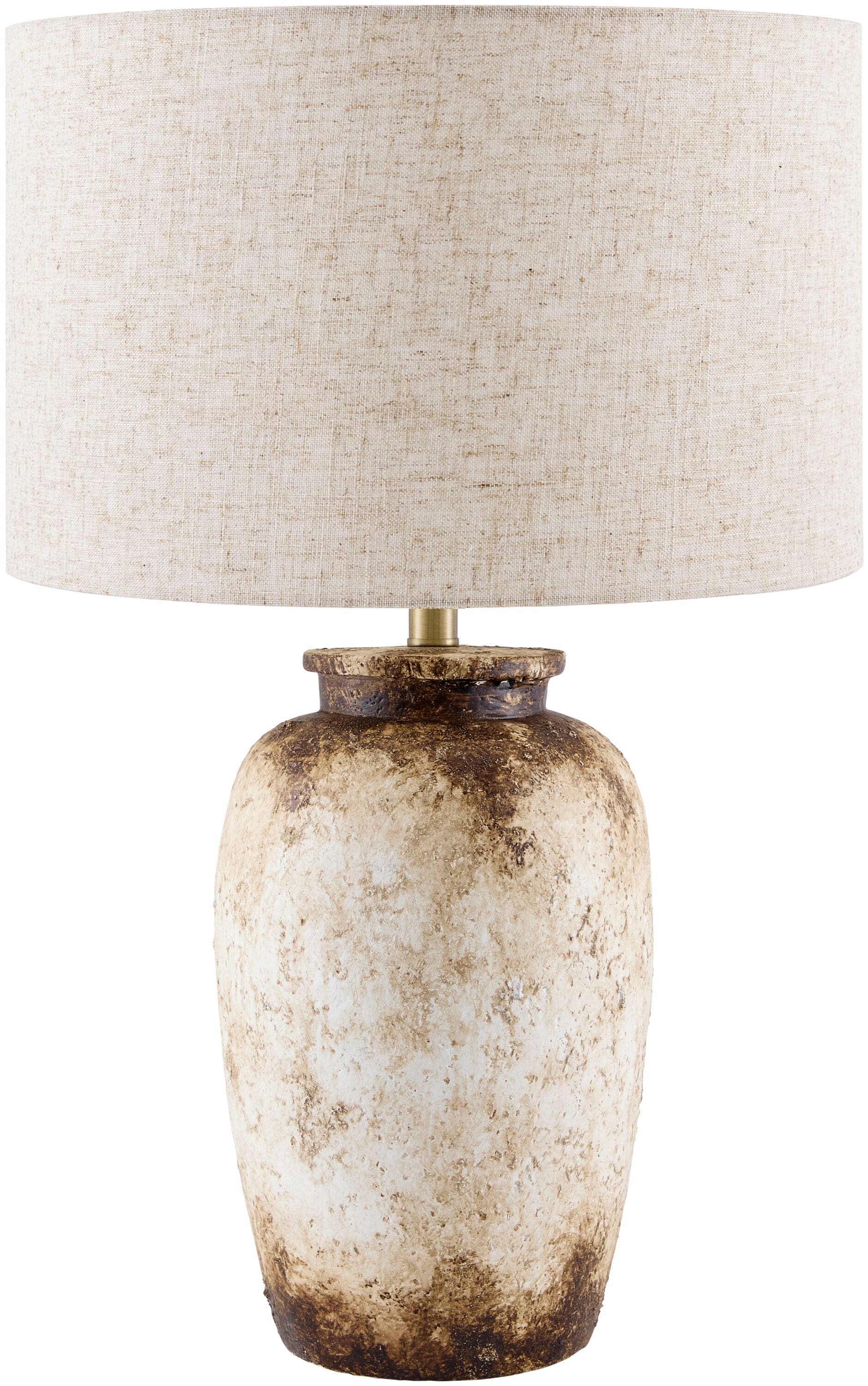 Livabliss Ostuni 27-in Wheat/Cream 3-way Table Lamp with Linen Shade