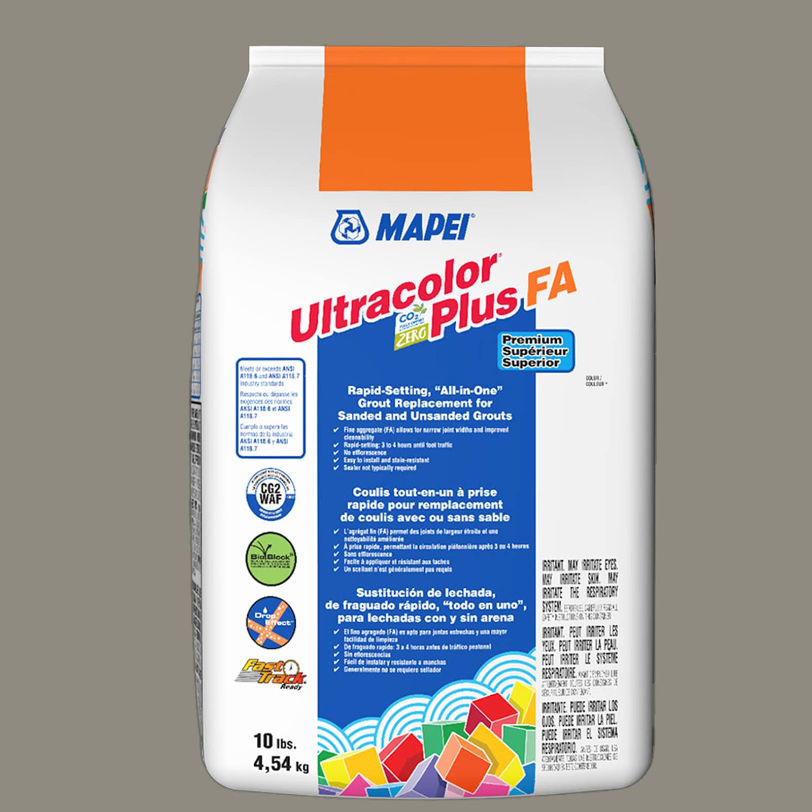 MAPEI 6BU500205 Ultracolor Plus FA Pewter #5002 All-in-one Grout (10-lb)