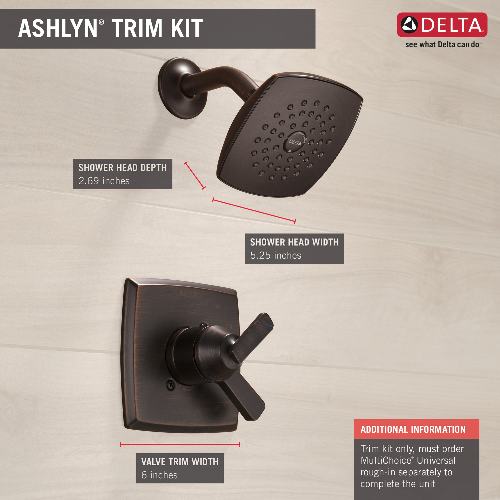 Delta T17264-RB Tub-Shower-Faucets - View #3