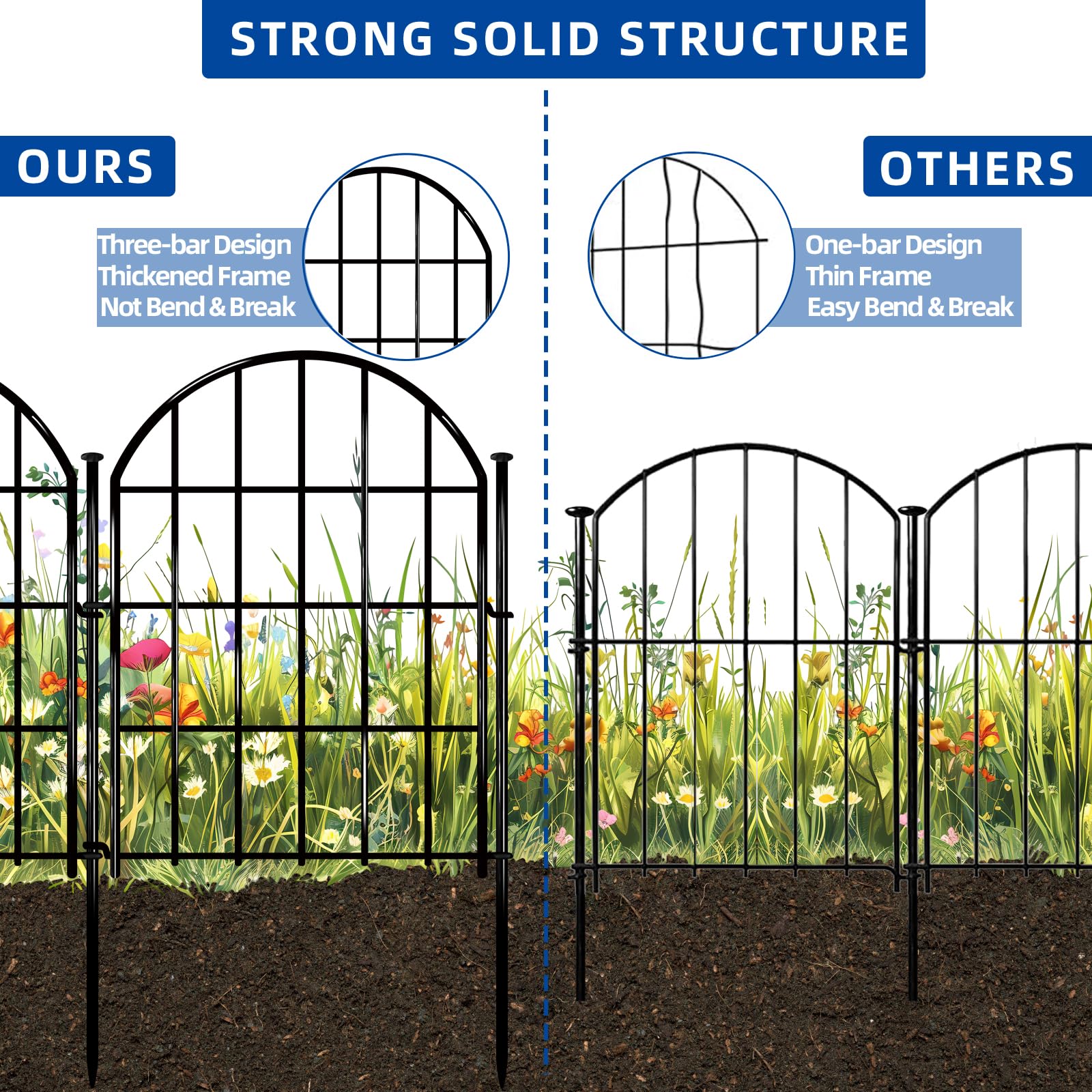Afoxsos LAF0304F11 Garden-Utility-Fencing - View #3
