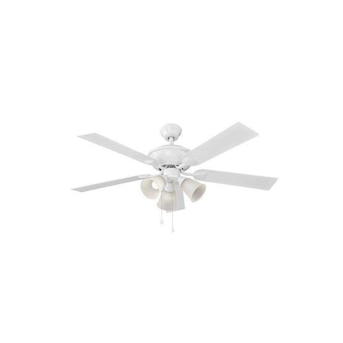 Harbor Breeze Sailor Bay 52 In White Led Indoor Ceiling Fan With Light 5 Blade The Fans Department At Com - Harbor Breeze Ceiling Fan Light Works But Not