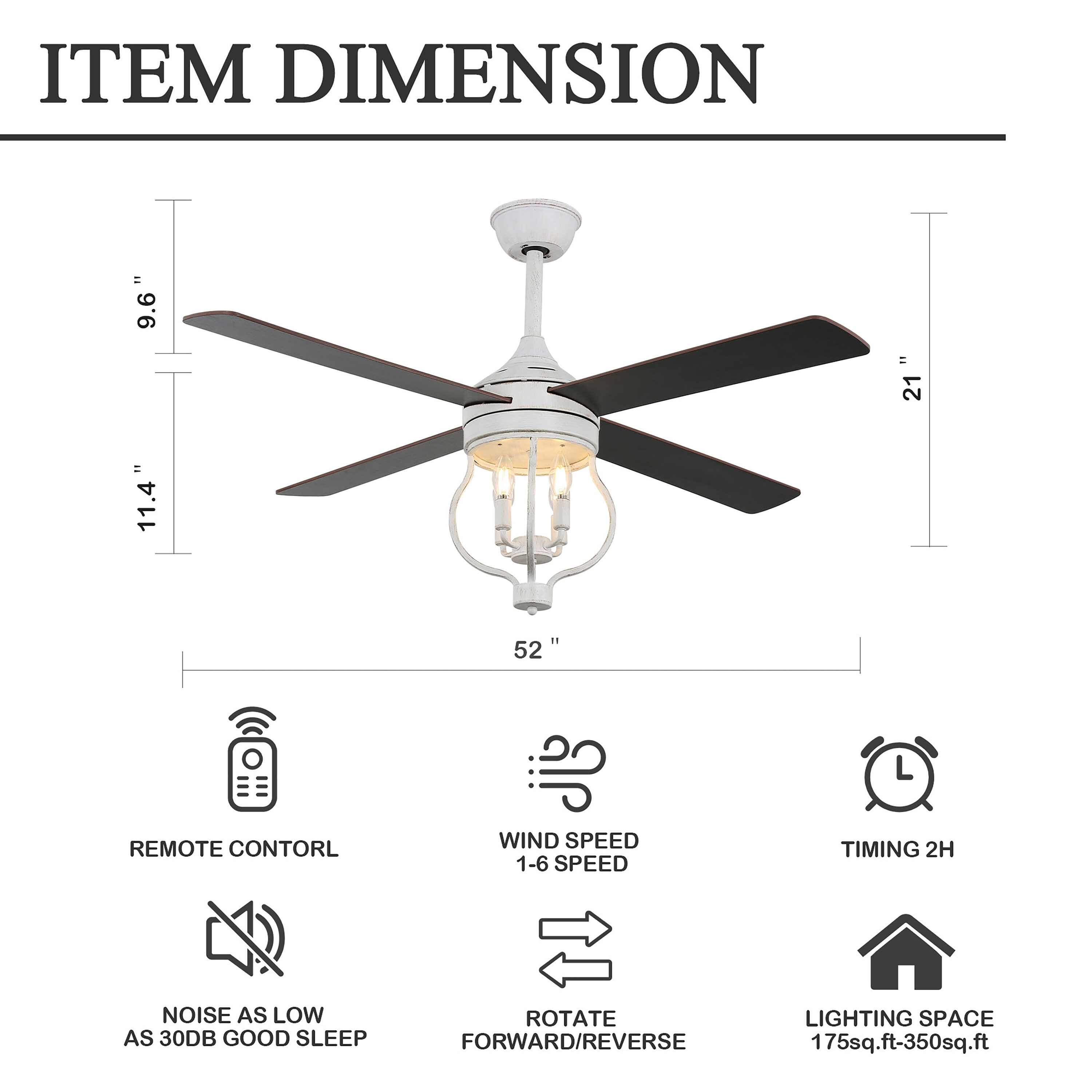 Oaks Decor DC5211-B Ceiling-Fans - View #11