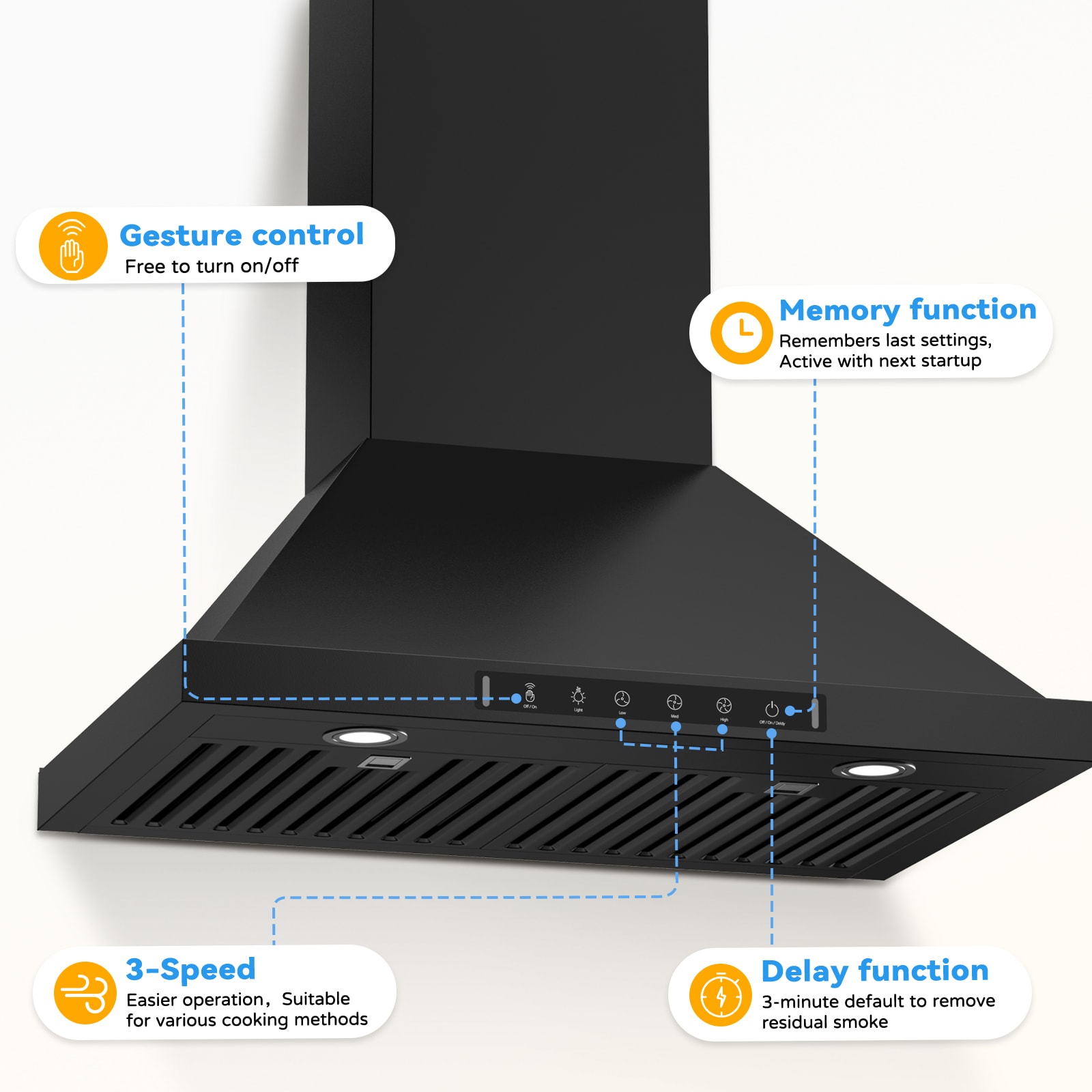 VIKIO VIKP0230BSS Wall-Mounted-Range-Hoods - View #9