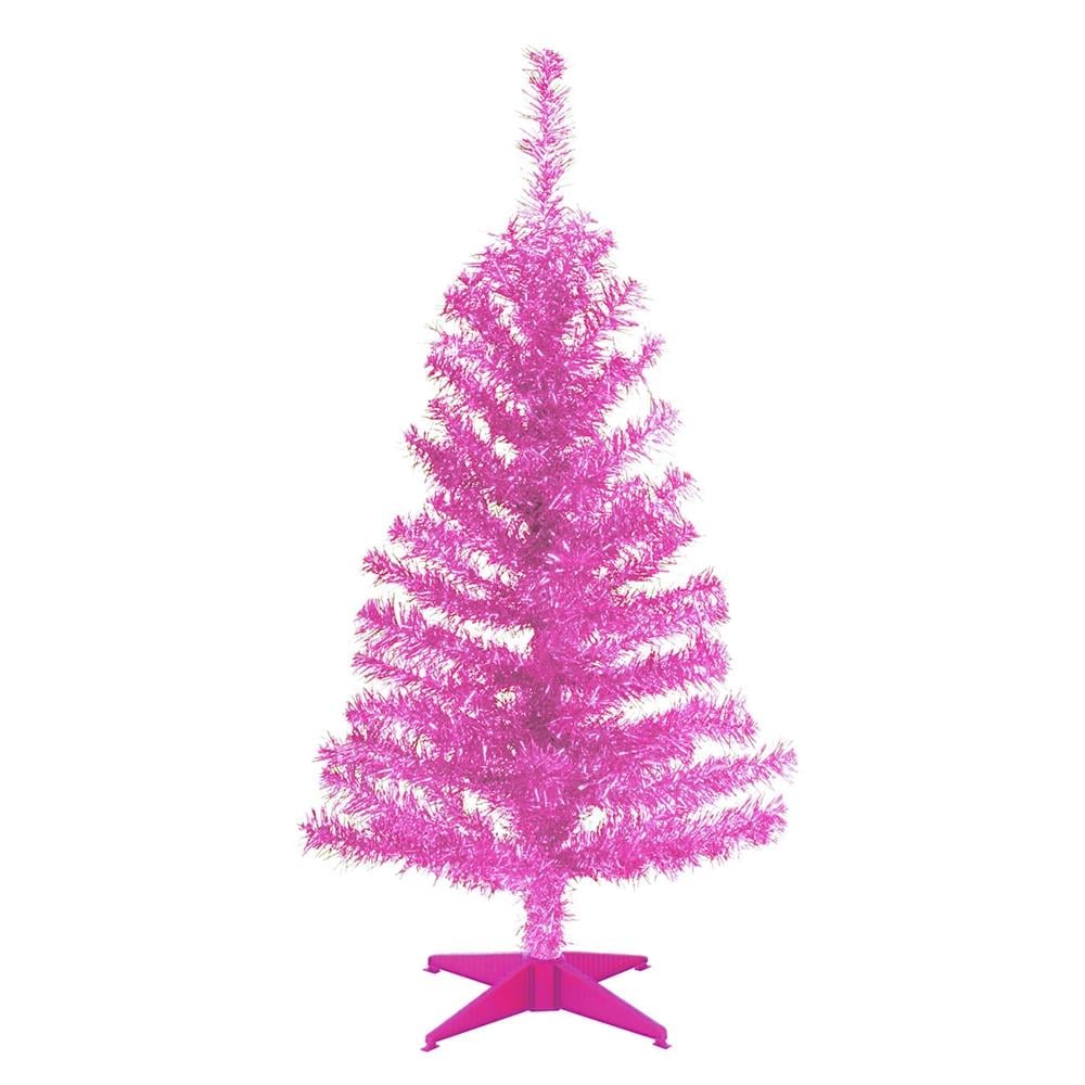 National Tree Company 3-ft Pink Artificial Christmas Tree in the ...