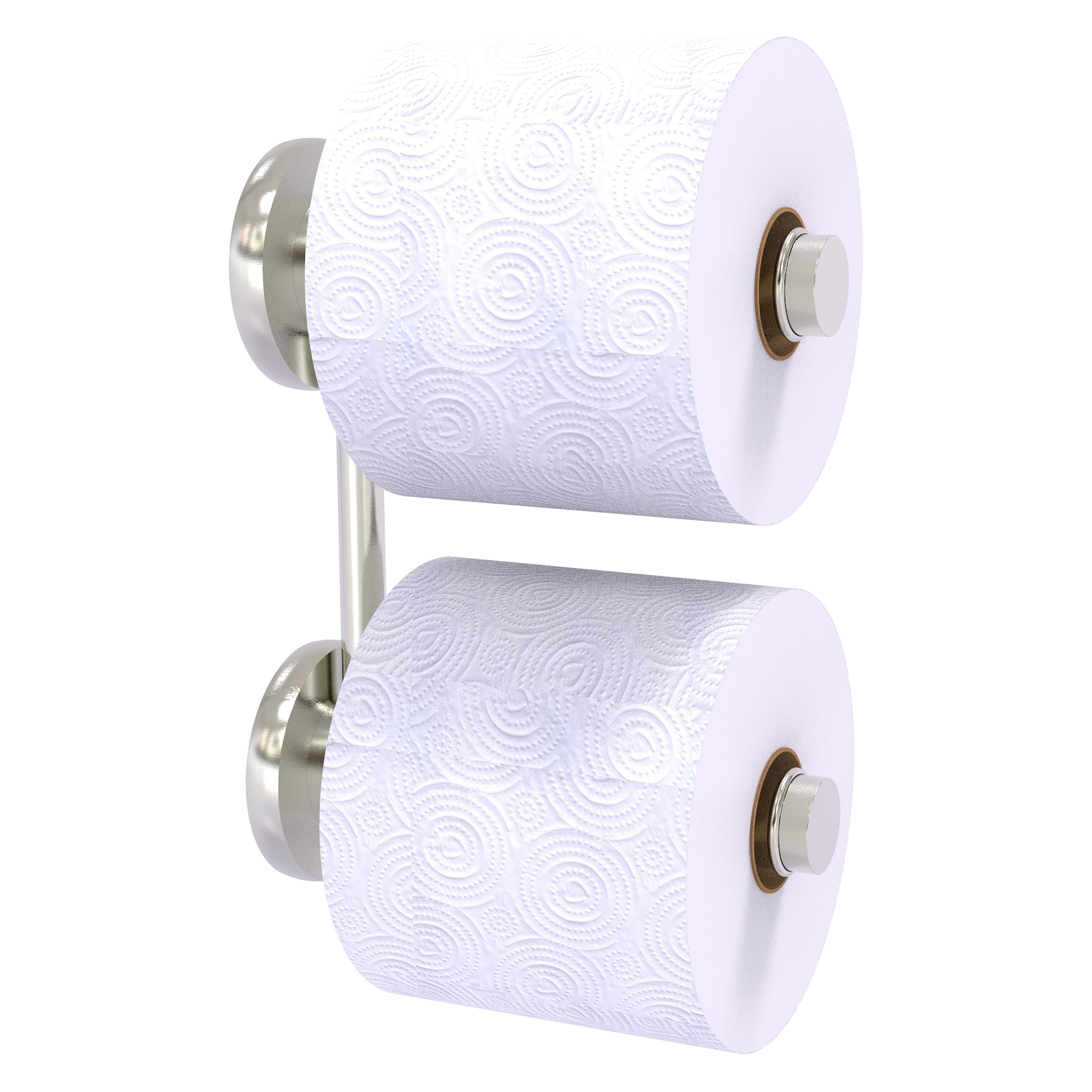 Allied Brass P1000-24-RR-2-SN Prestige Skyline Satin Nickel Wall mount Double post Toilet Paper Holder 2 -Rolls