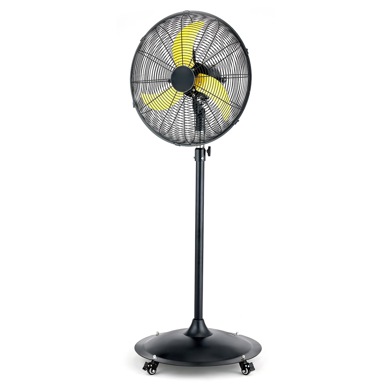 Etokfoks  20 in 4 Fan Speeds Pedestal Fan in Black with Brushless DC Motor IP54 Waterproof Oscillating Heavy Duty