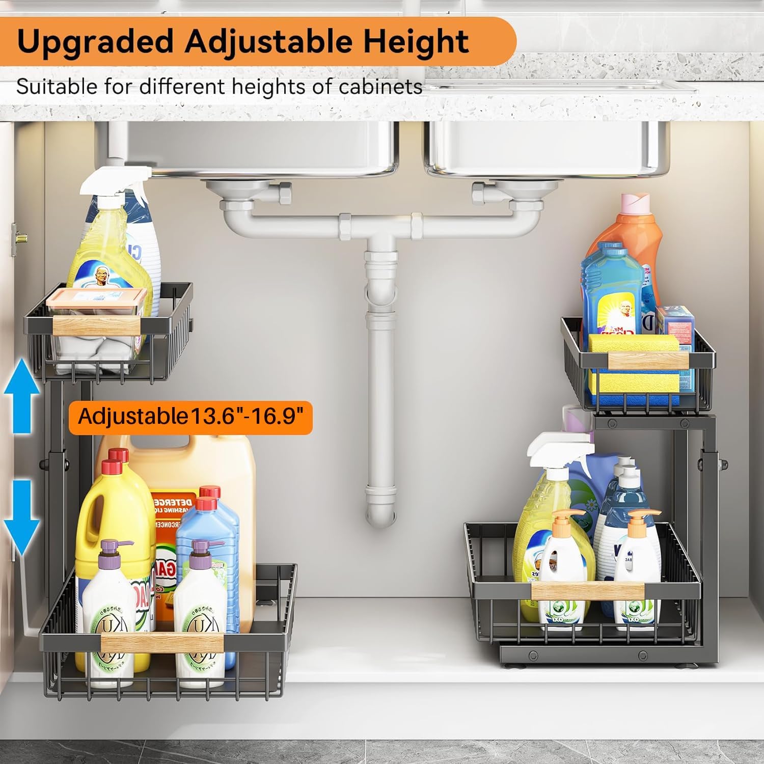 Kitstorack KS-B0D4-G8PDBF Pull-Out-Cabinet-Baskets - View #8