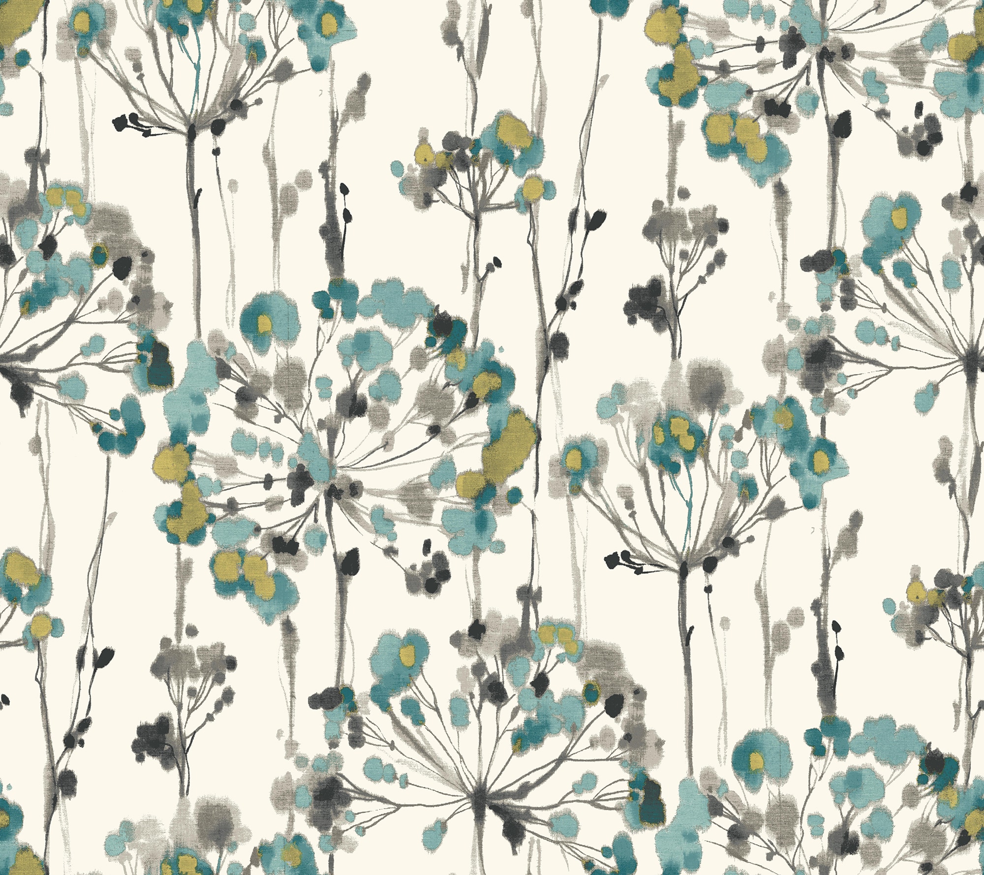 York Wallcoverings PSW1096RL Simply Candice Simply Candice 45-Sq. Feet Blue Non-woven Ivy/Vines Self-adhesive Peel and Stick Wallpaper