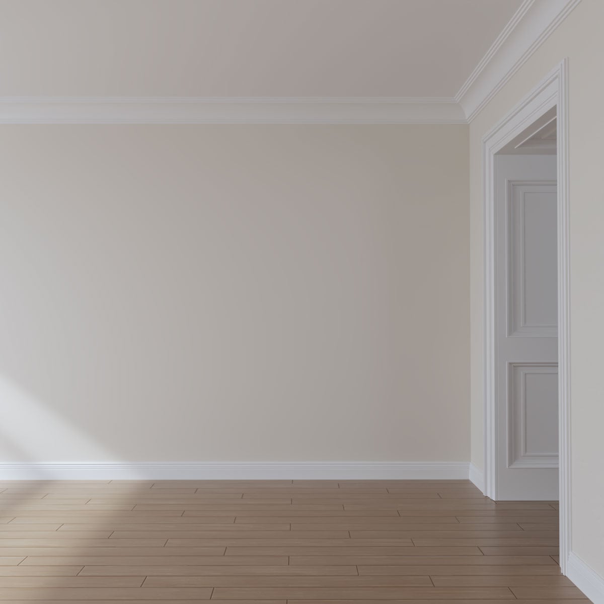White Primed Urethane Crown Moulding, 94.5 inches