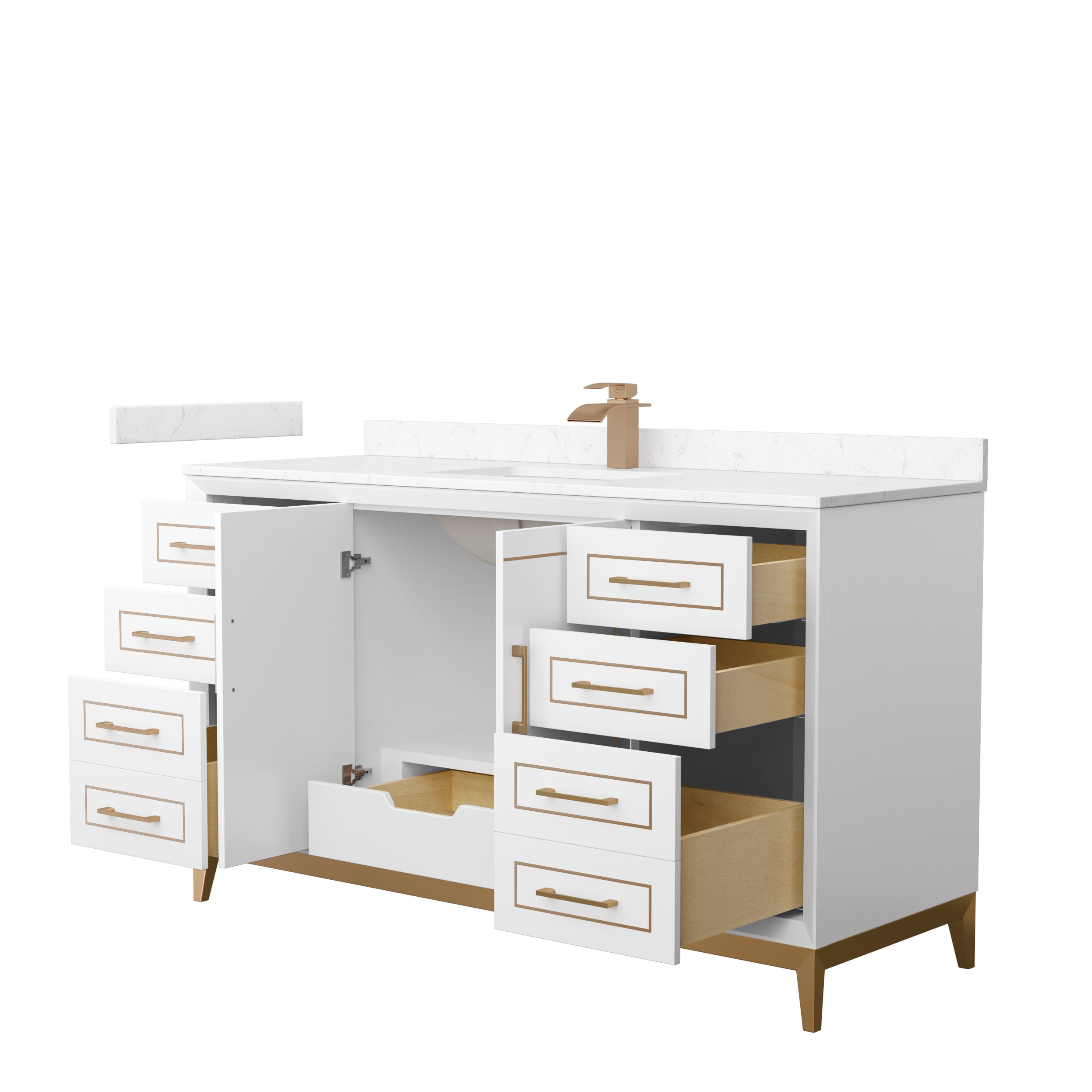 Wyndham Collection WCH515160SWZC2UNSMXX Bath-Vanity-Combo - View #2