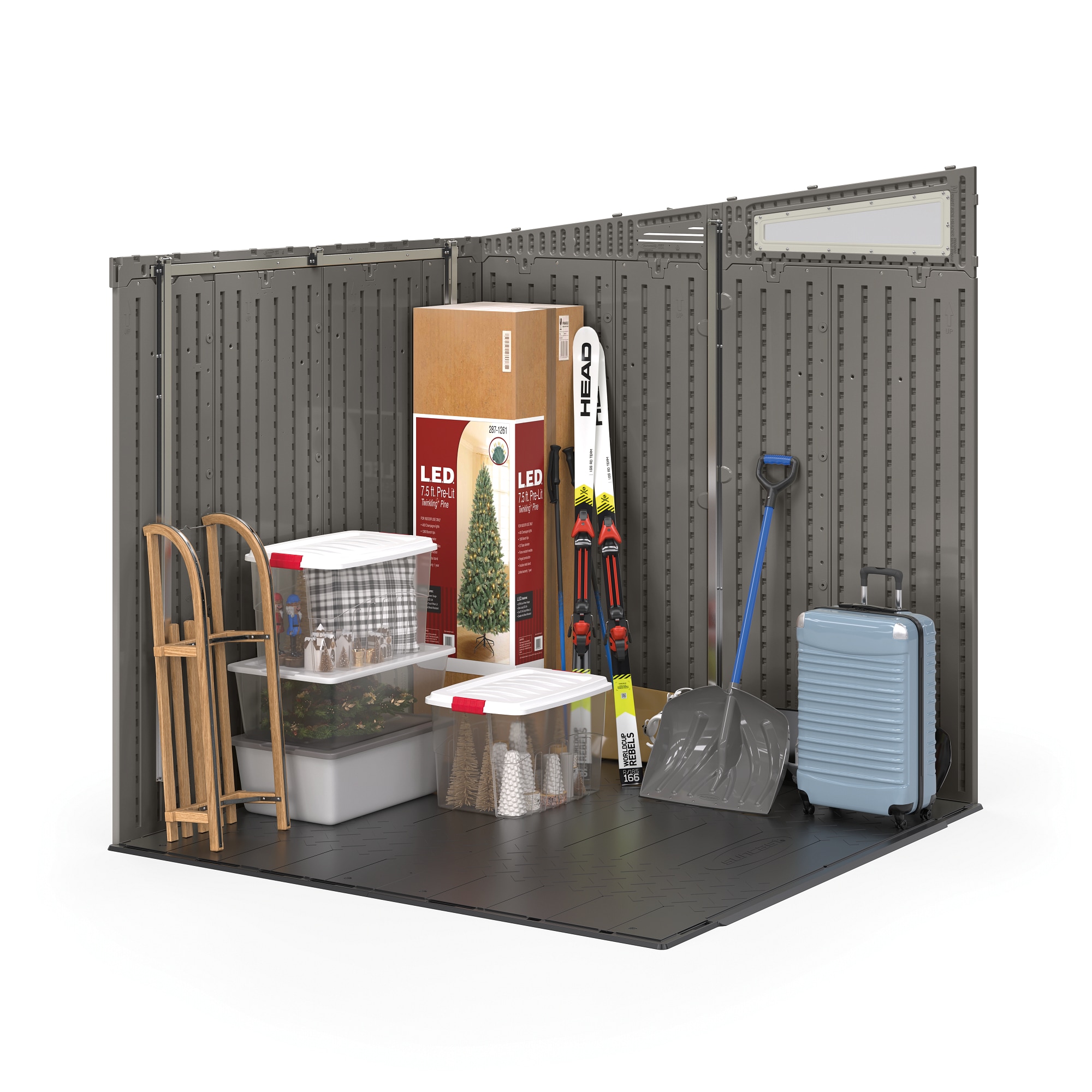 Suncast BMS7782D Vinyl-Resin-Storage-Buildings - View #6