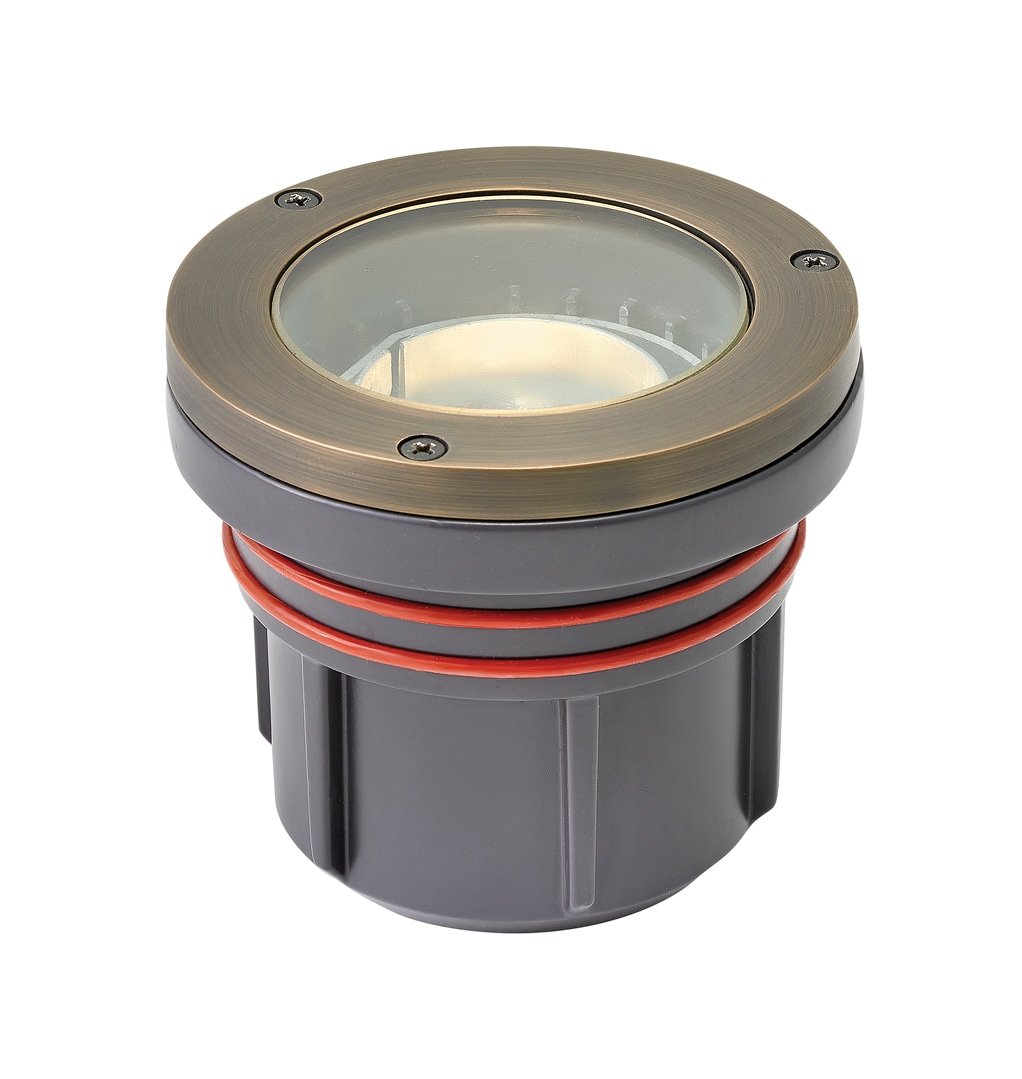 Hinkley 15702MZ-LMA30K Hardy Island Lumacore Adjustable Flat Top 3 -Watt ( 25 W Equivalent ) Matte Bronze Low voltage Hardwired LED Well Light