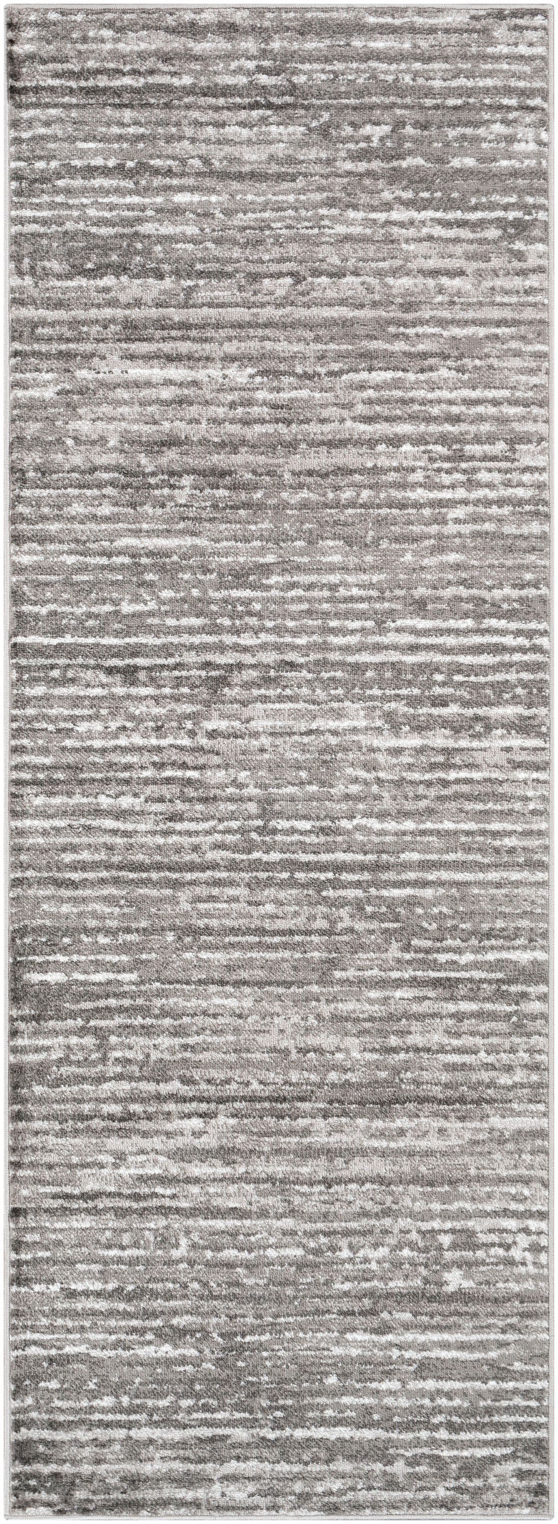 Livabliss MNC2308-2773 Monte Carlo 2 x 8 (ft) Polypropylene Charcoal Rectangular Indoor Stripe Runner rug