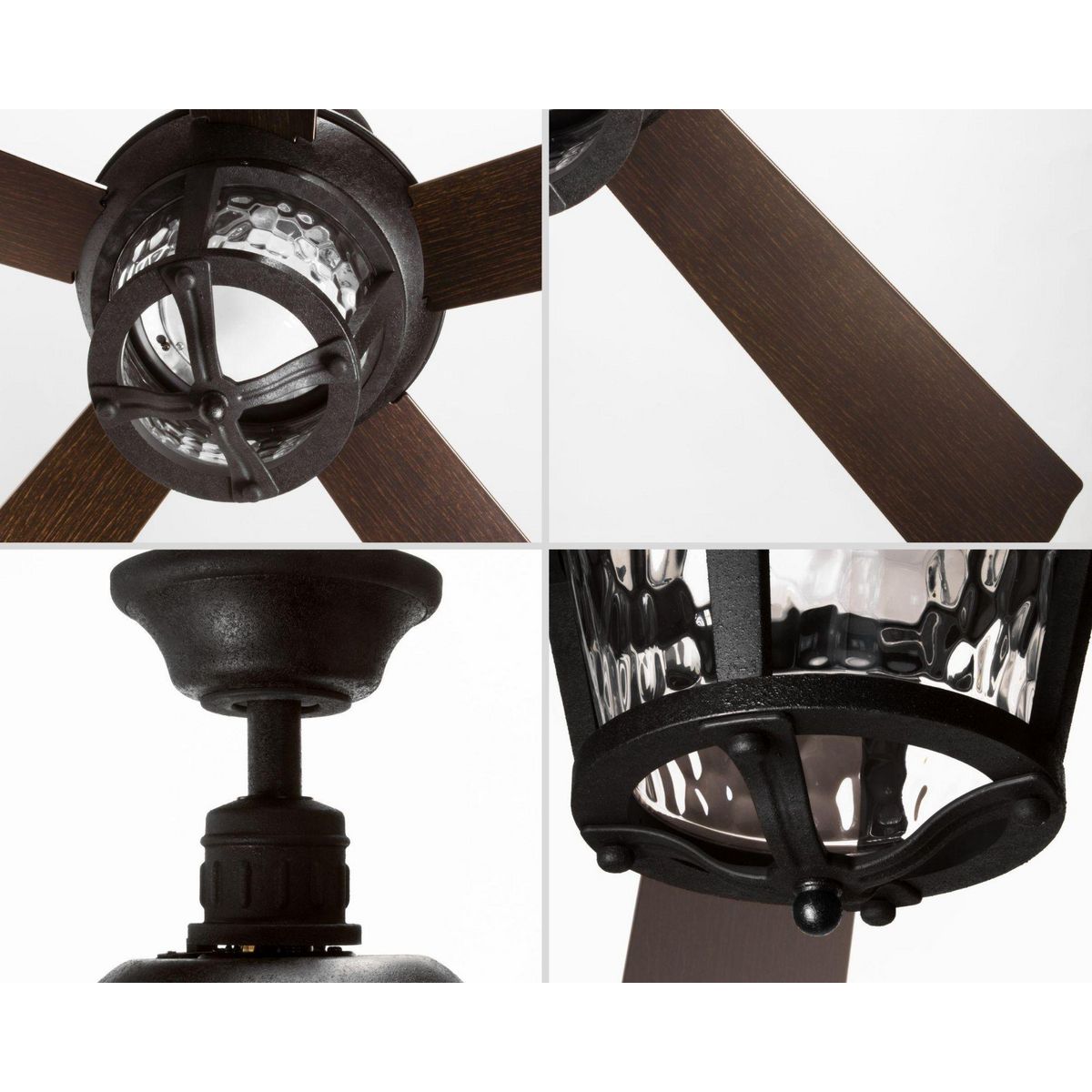 Smyrna 52" Black Ceiling Fan with LED Light and Remote