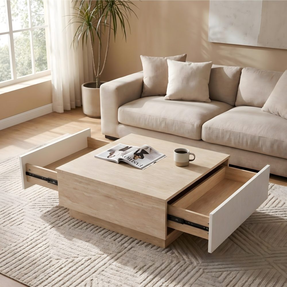 Coolbibila QIRO-COFFEE-BEIGE Coffee-Tables - View #2
