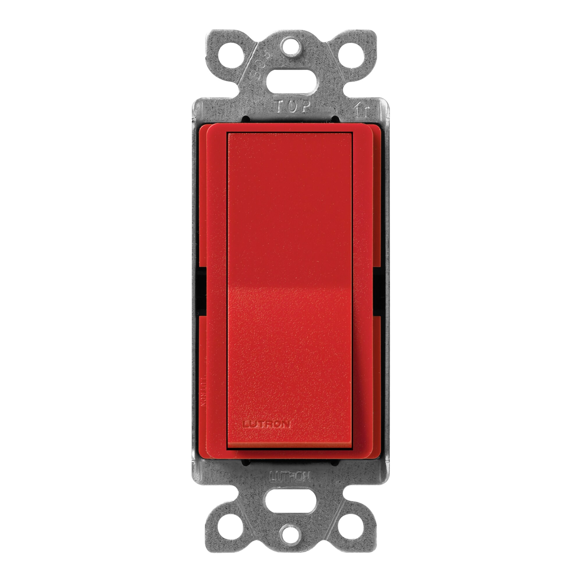 Lutron SC-4PS-SR Claro 15-amp 4-way Rocker Master Light Switch , Signal Red