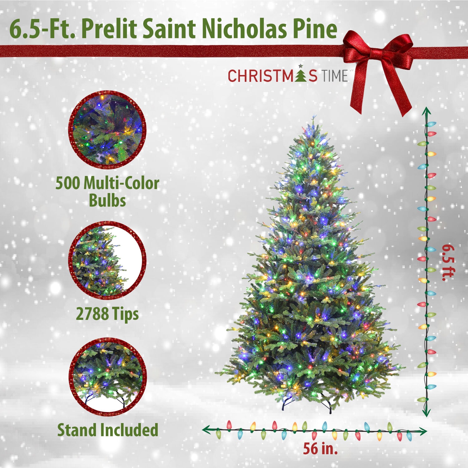 Christmas Time CT-SN065-ML Artificial-Christmas-Trees - View #2