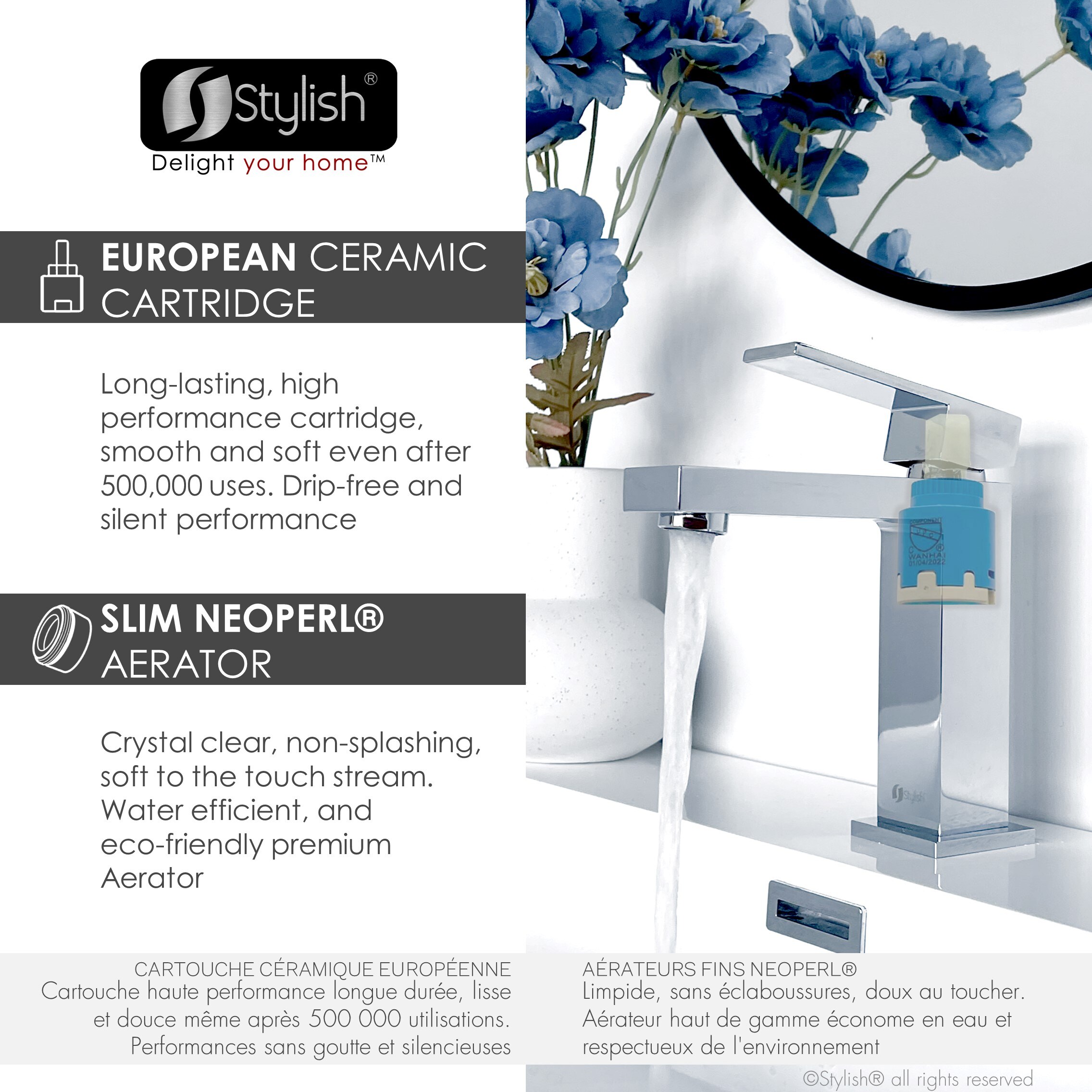 Stylish B-112C Lavatory-Faucets - View #7