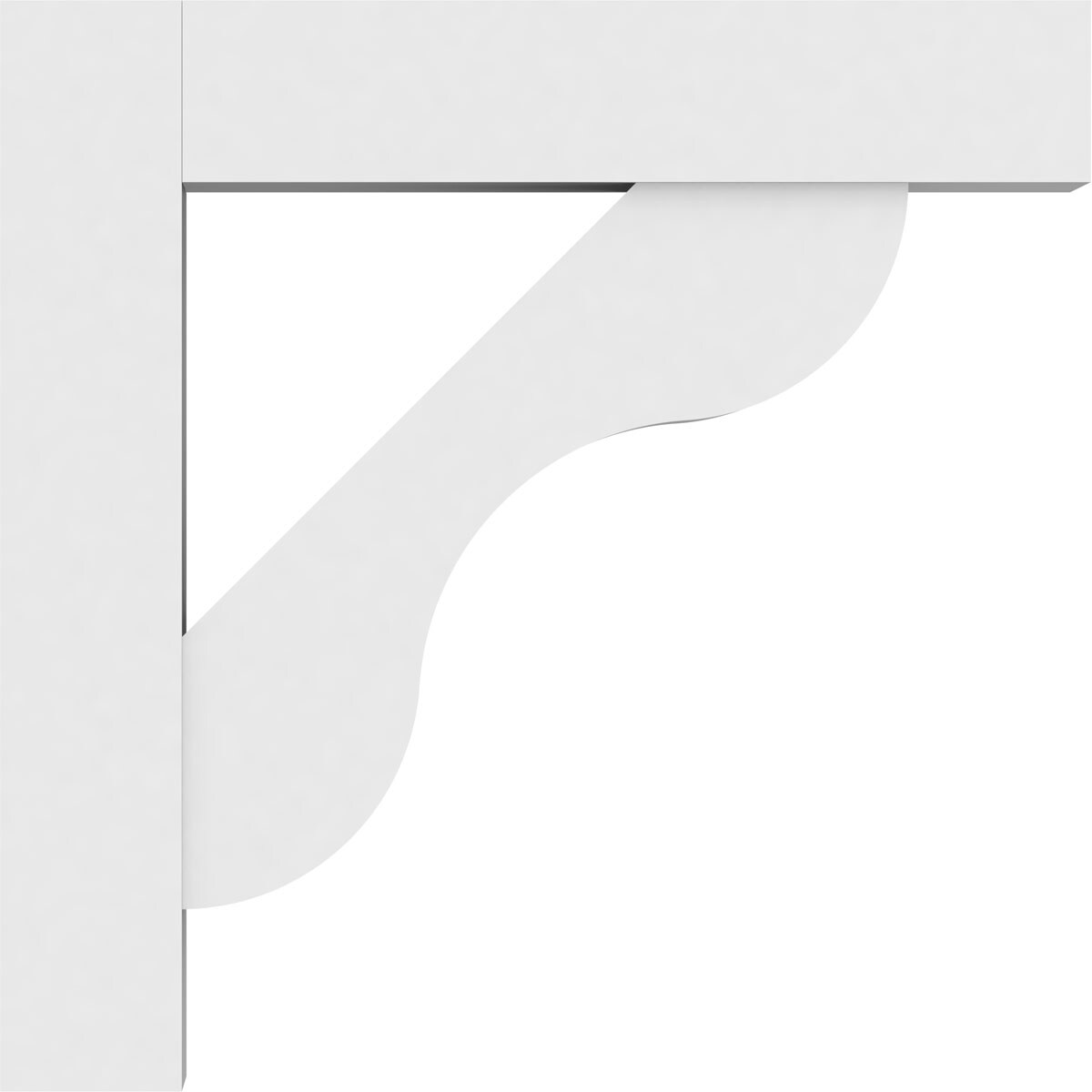 Ekena Millwork BKTP05X30X30CAR05 Exterior-Brackets-Braces - View #3