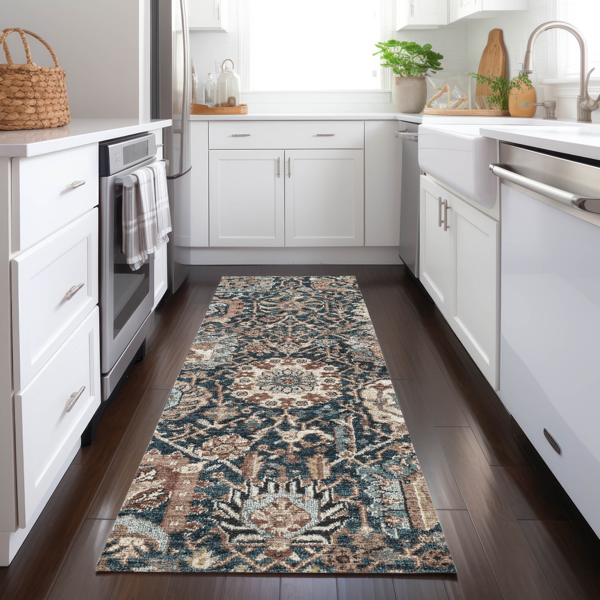 Addison Rugs ACN1325TP2X8 Chantille ACN1325TP 2 x 7 (ft) Polyester Taupe Rectangular Indoor/Outdoor Geometric Machine washable Runner rug