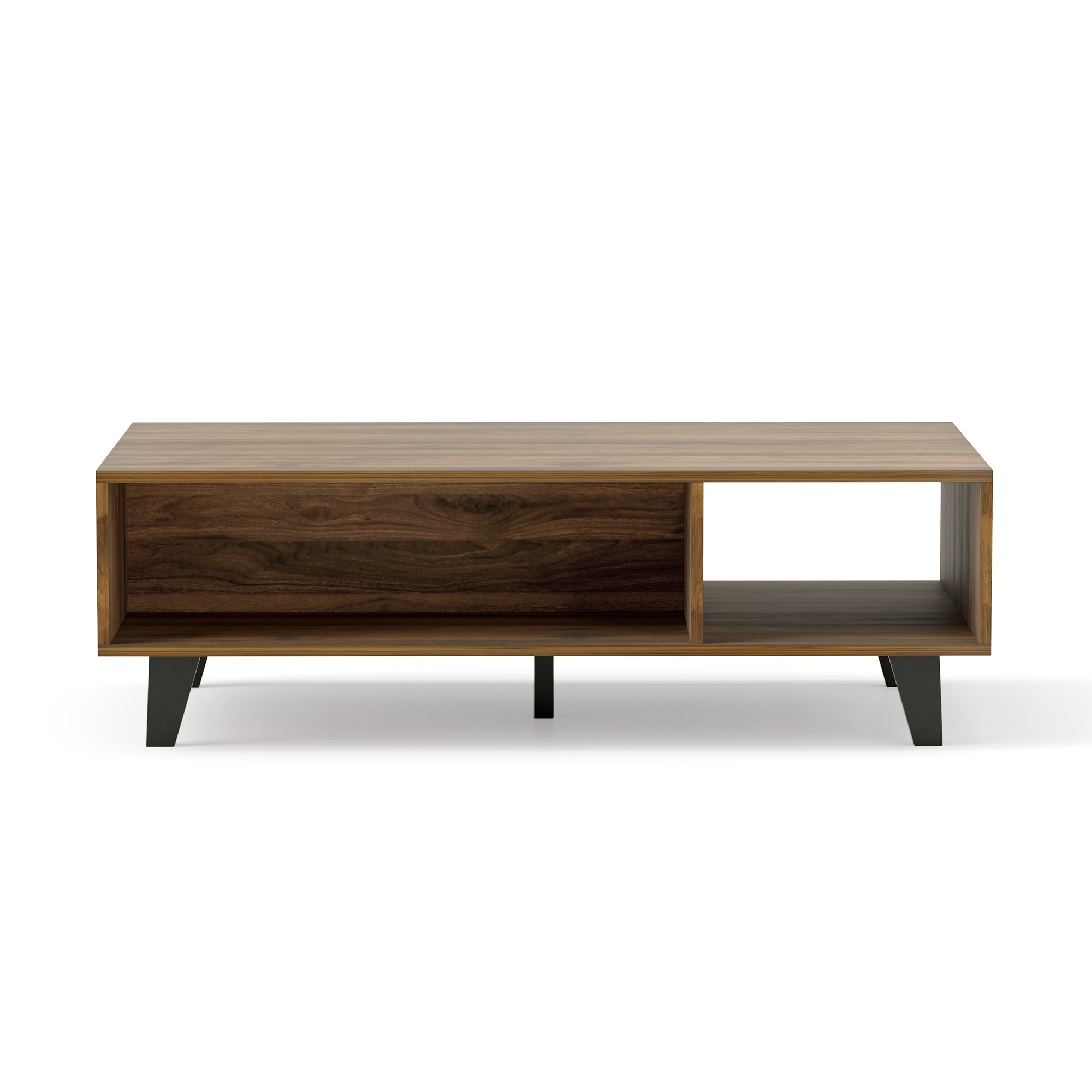 KFZ43K01-B-LW1 Espresso MDF Modern Coffee Table with Storage