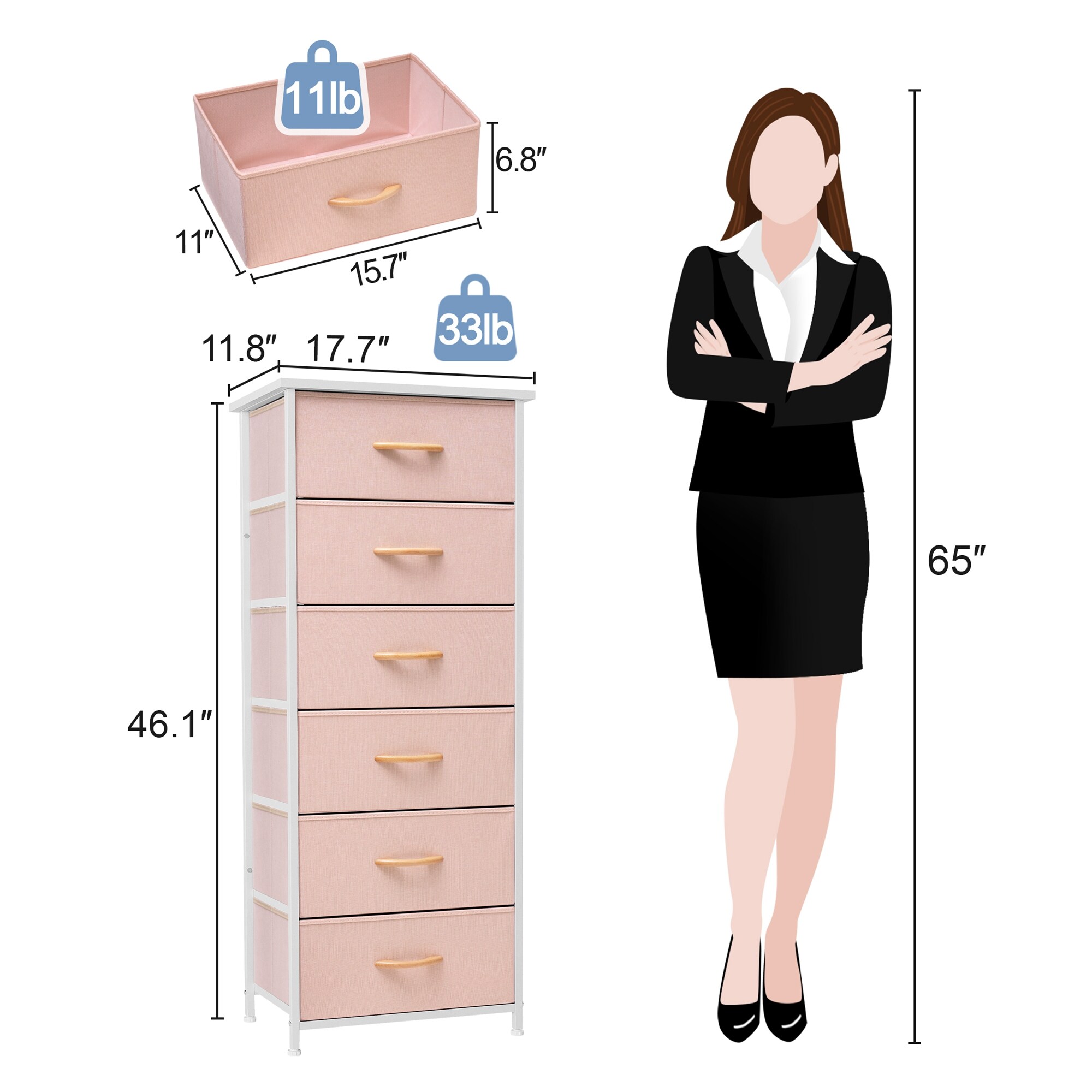 CloudFly CL-HD013PNK dressers - View #6