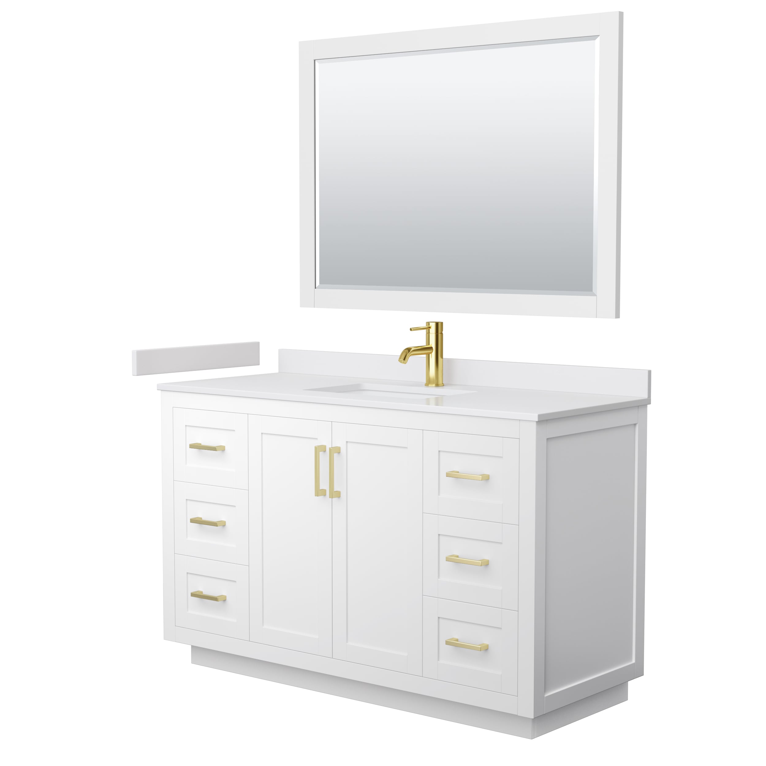 Wyndham Collection WCF292954SWGWCUNSM46 Bath-Vanity-Combo - View #2