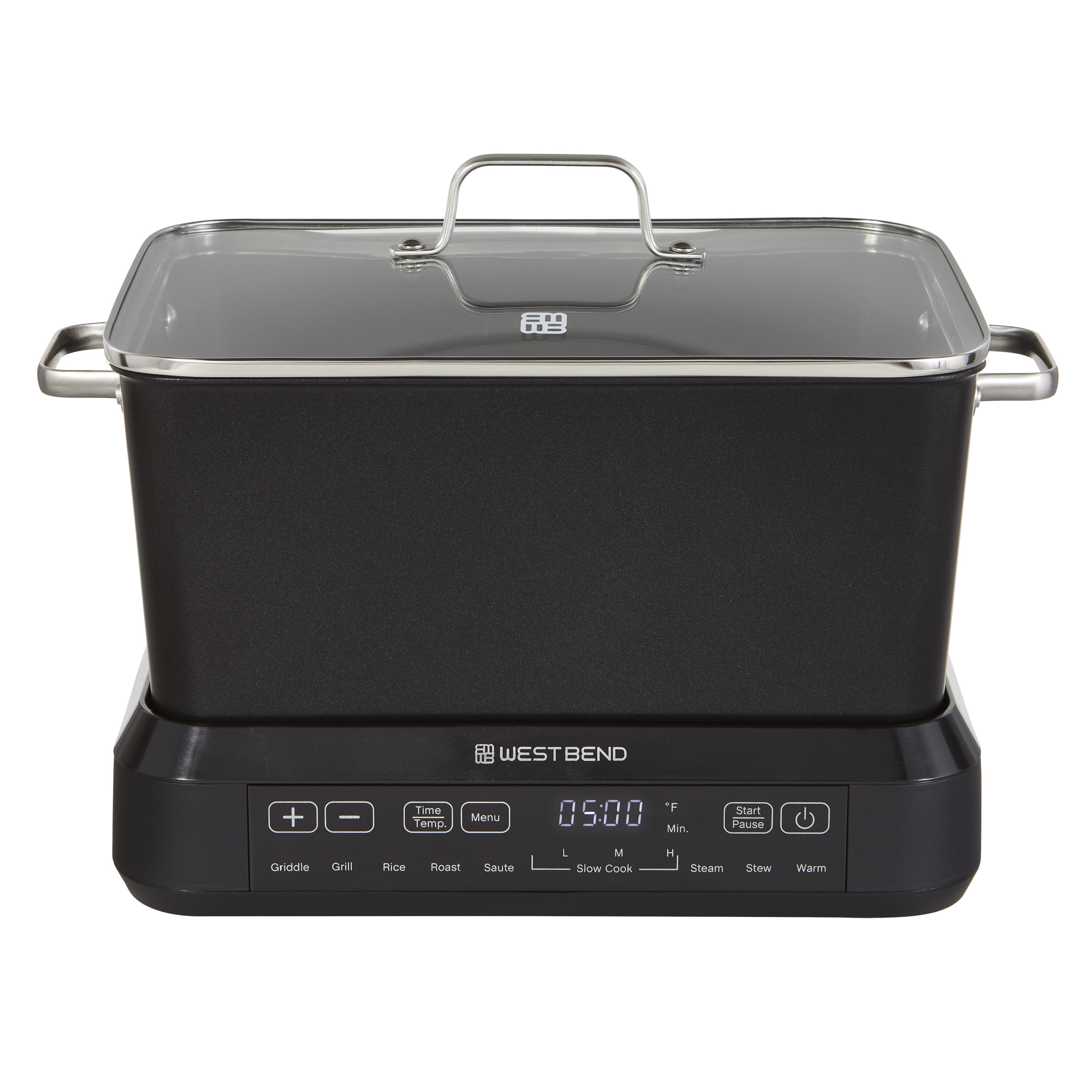 West Bend 6-Quart Black Rectangle Slow Cooker in the Slow Cookers 