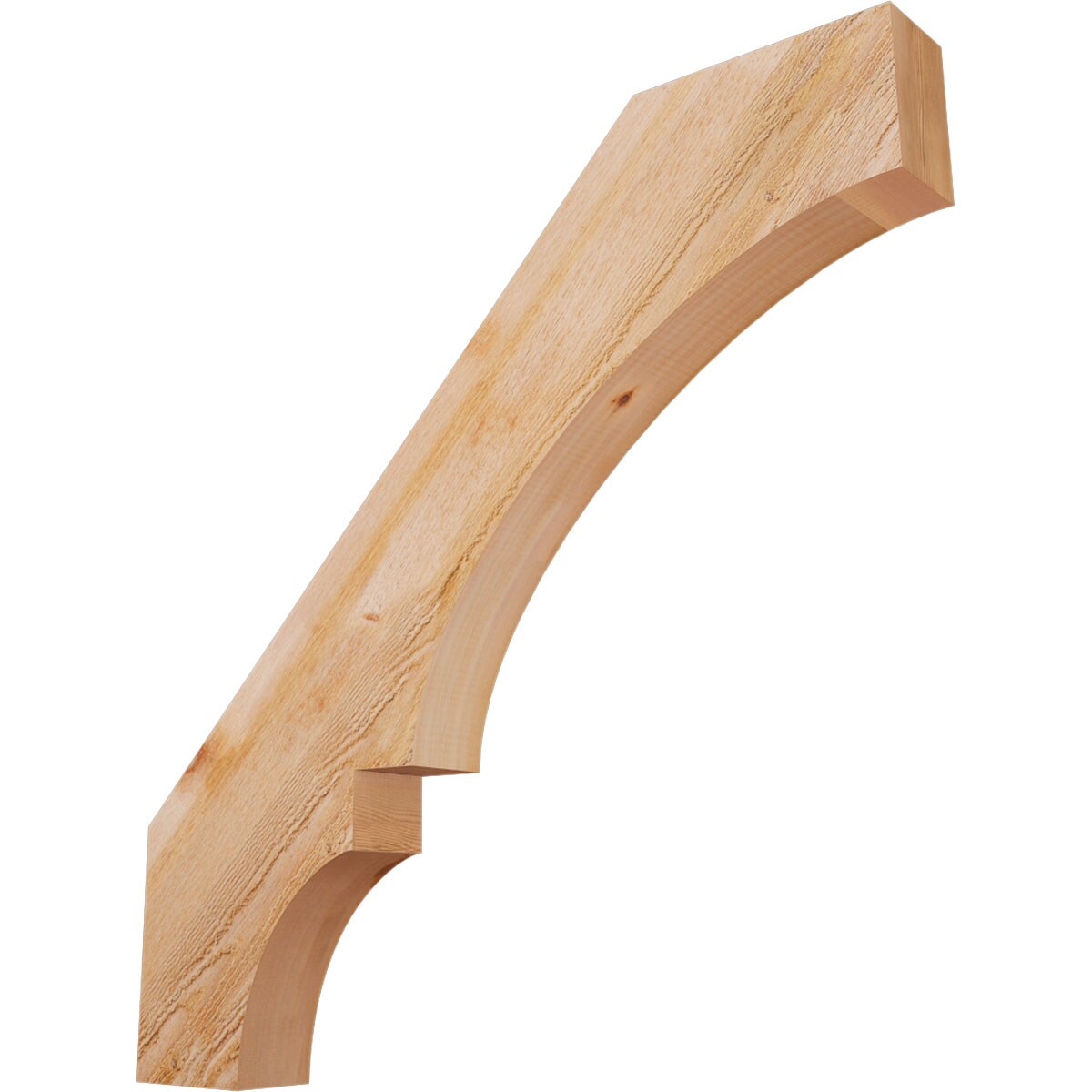 Ekena Millwork BRC04X36X36BOA00RWR 4-in x 36-in x 36-in Western Red Cedar Unfinished Wood Balboa rough sawn