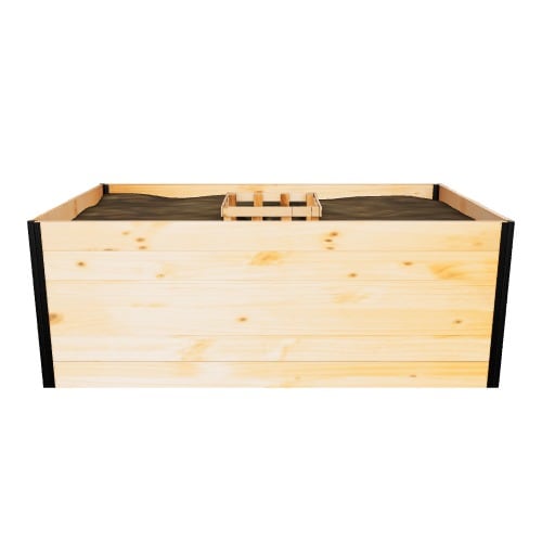 Vita 36-in W x 60-in L x 22-in H Golden Brown Cedar Raised