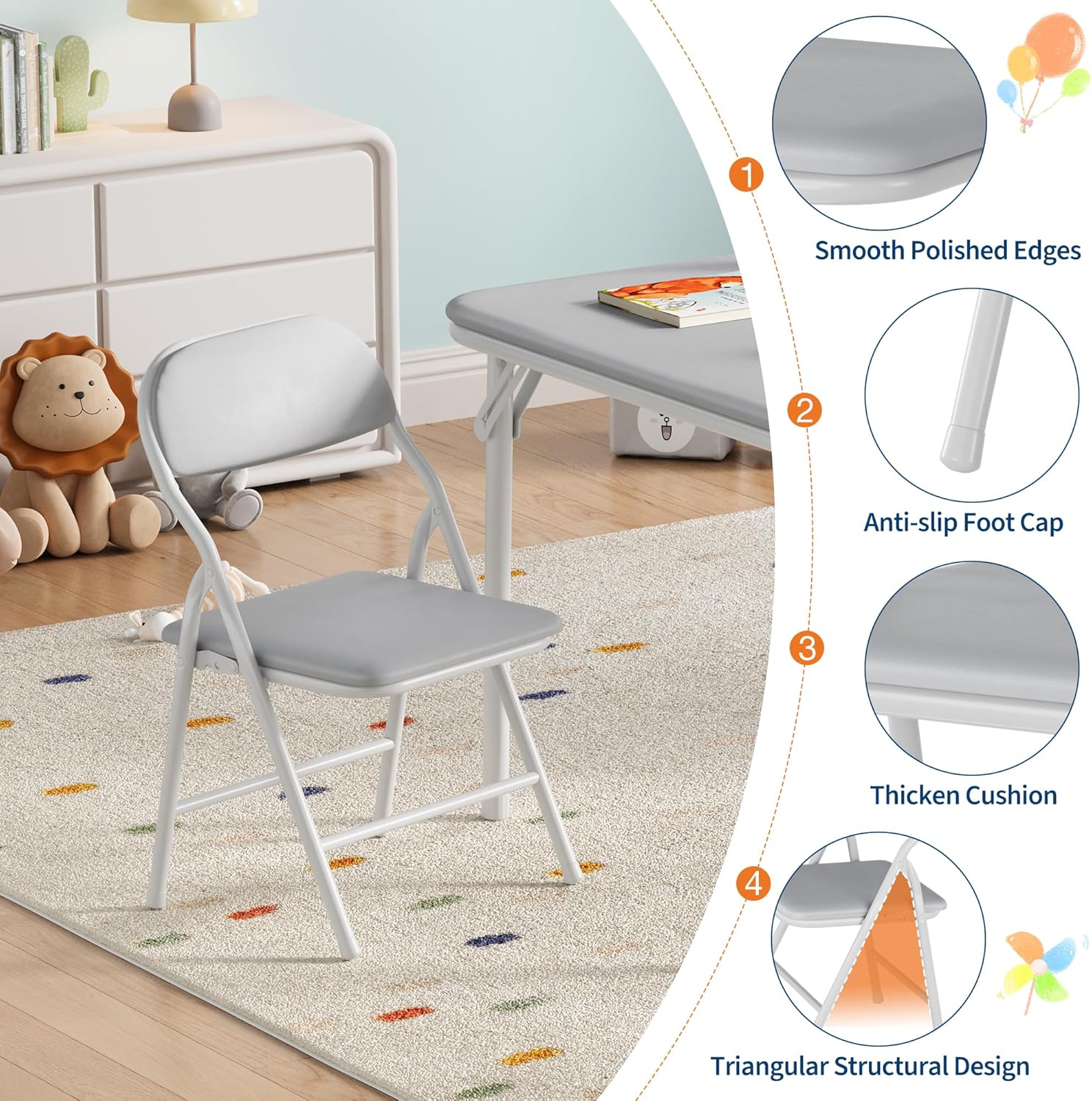 Qeetex DHZ-VAM-33Q7YG8X Folding-Furniture-Sets - View #4