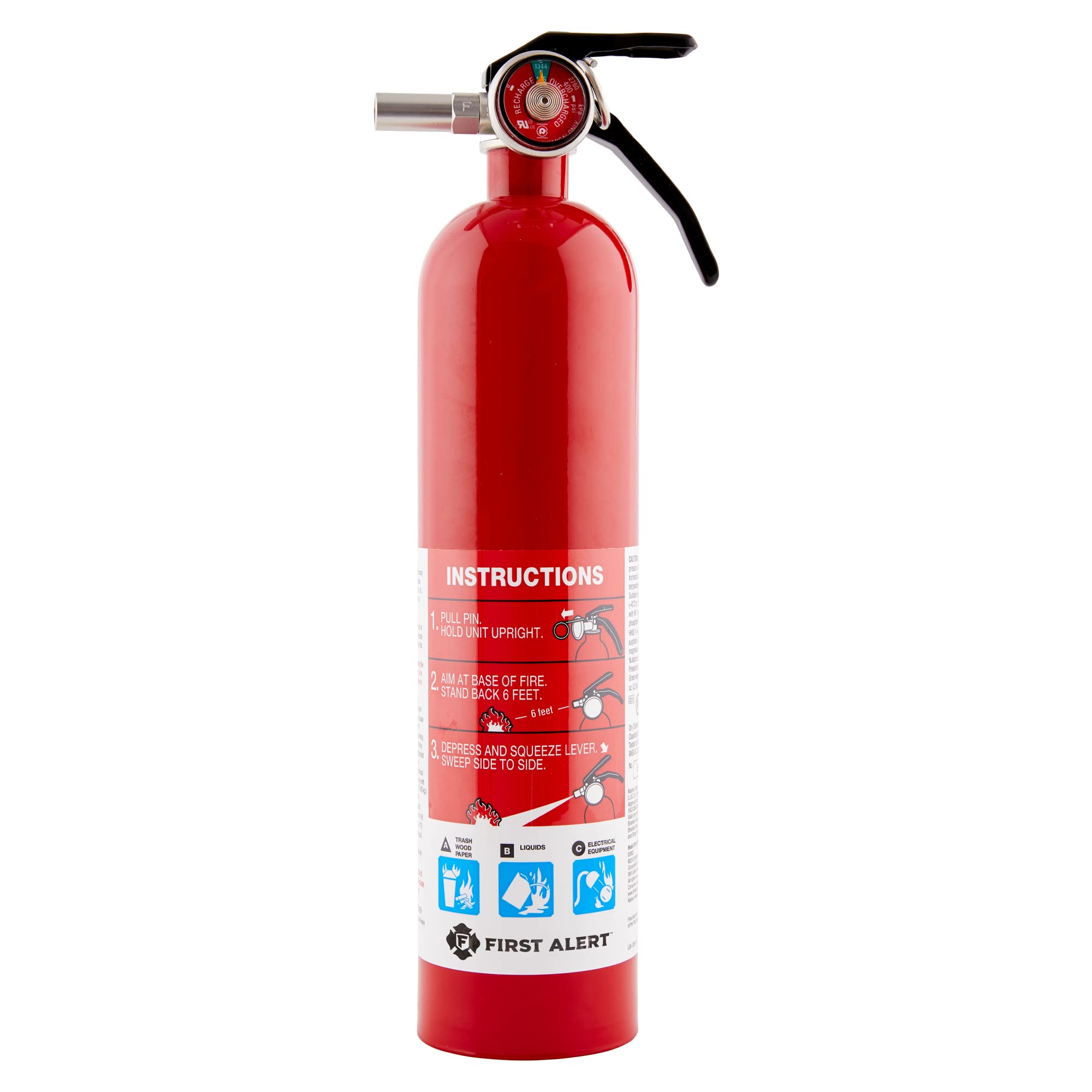 First Alert GARAGE10 Garage Fire Extinguisher 10 B:C Red #GARAGE10