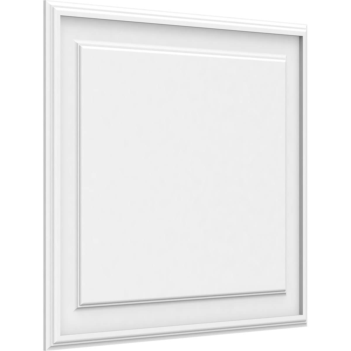 Ekena Millwork WALP28X24X062LEG 28-in x 24-in Smooth Paintable/Stainable White PVC Fretwork Wall Panel (