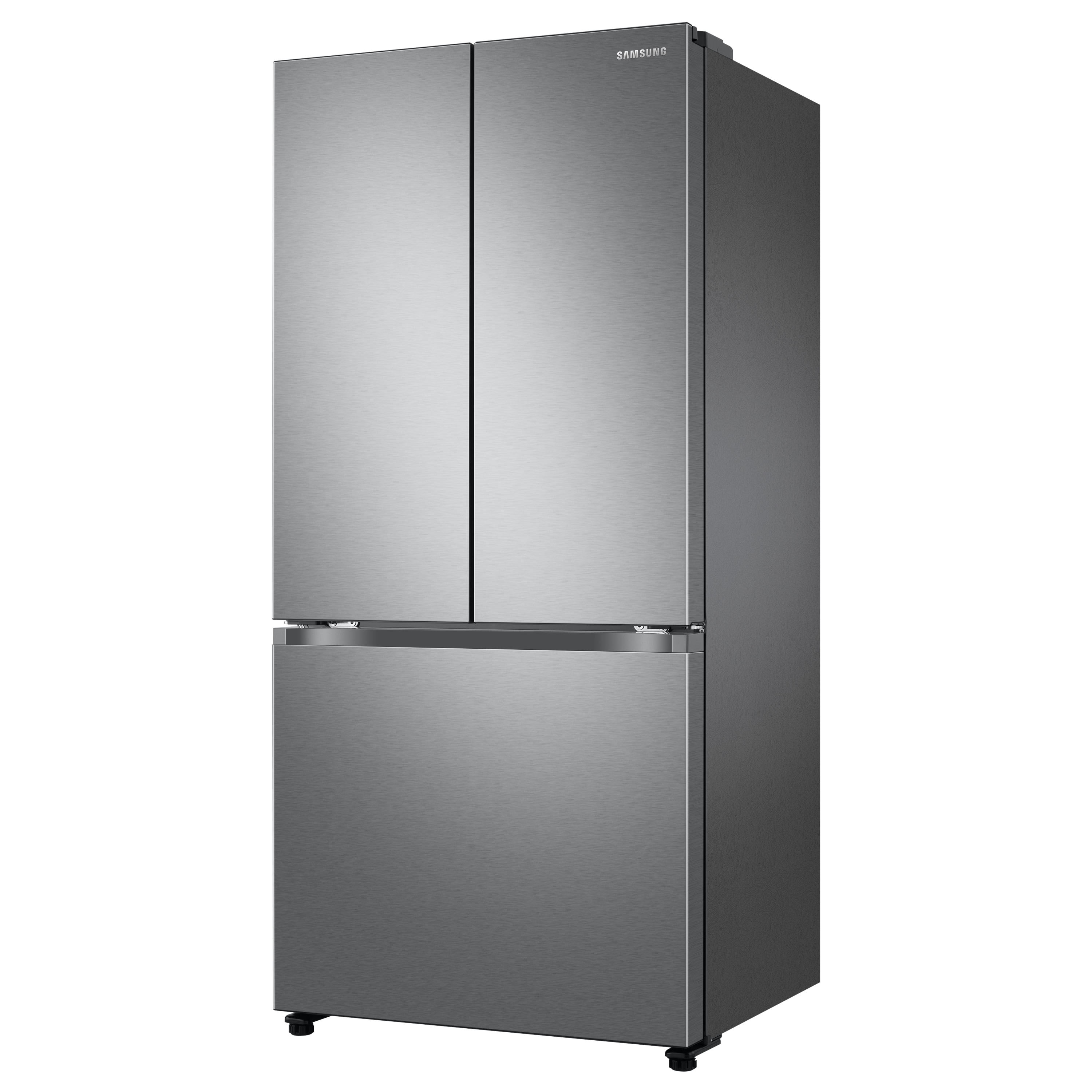 Samsung 17 5 Cu Ft Counter Depth French Door Refrigerator With Ice Maker Fingerprint Resistant Stainless Steel Energy Star In The French Door Refrigerators Department At Lowes Com