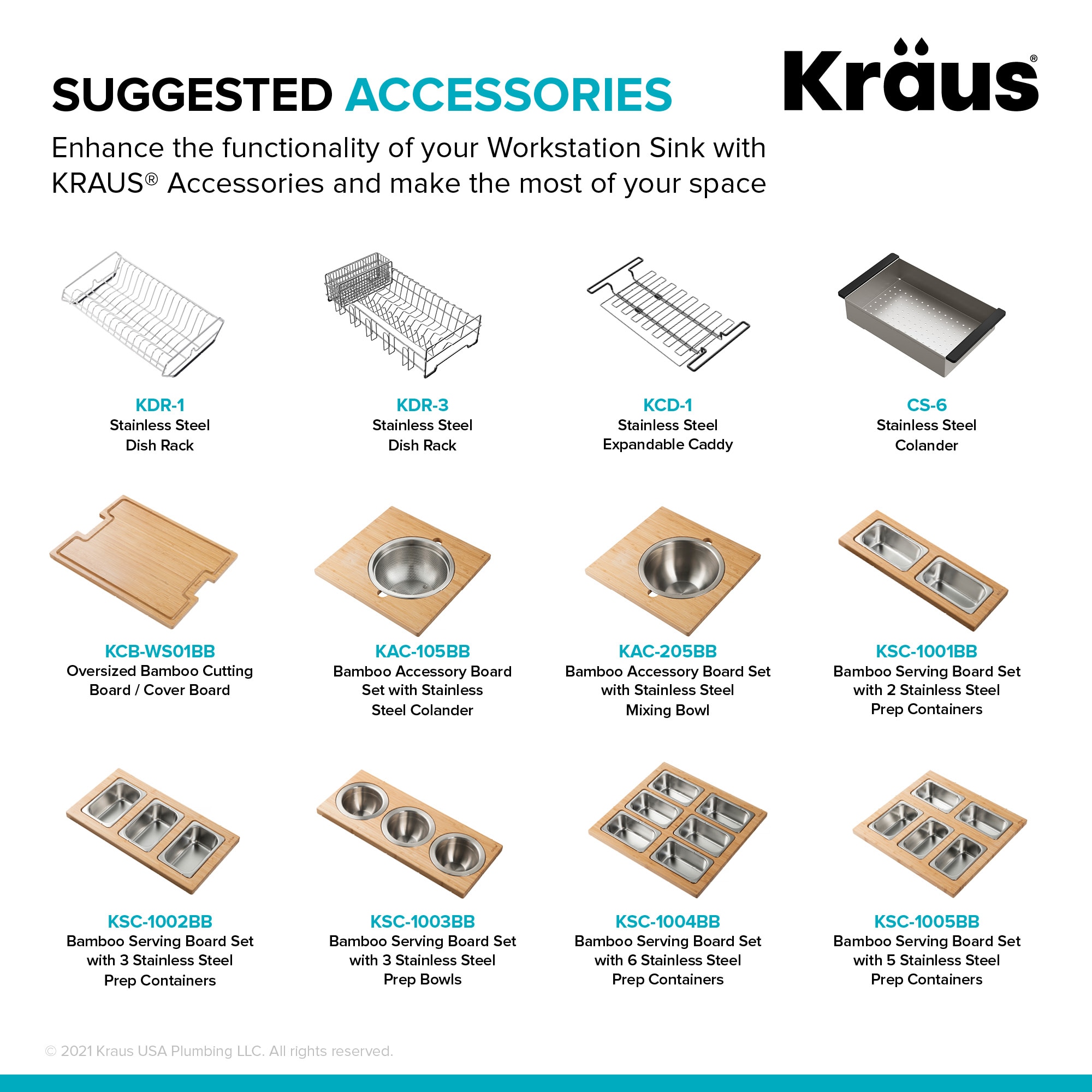 Kraus KWU110-27-PGM Kitchen-Sinks - View #18